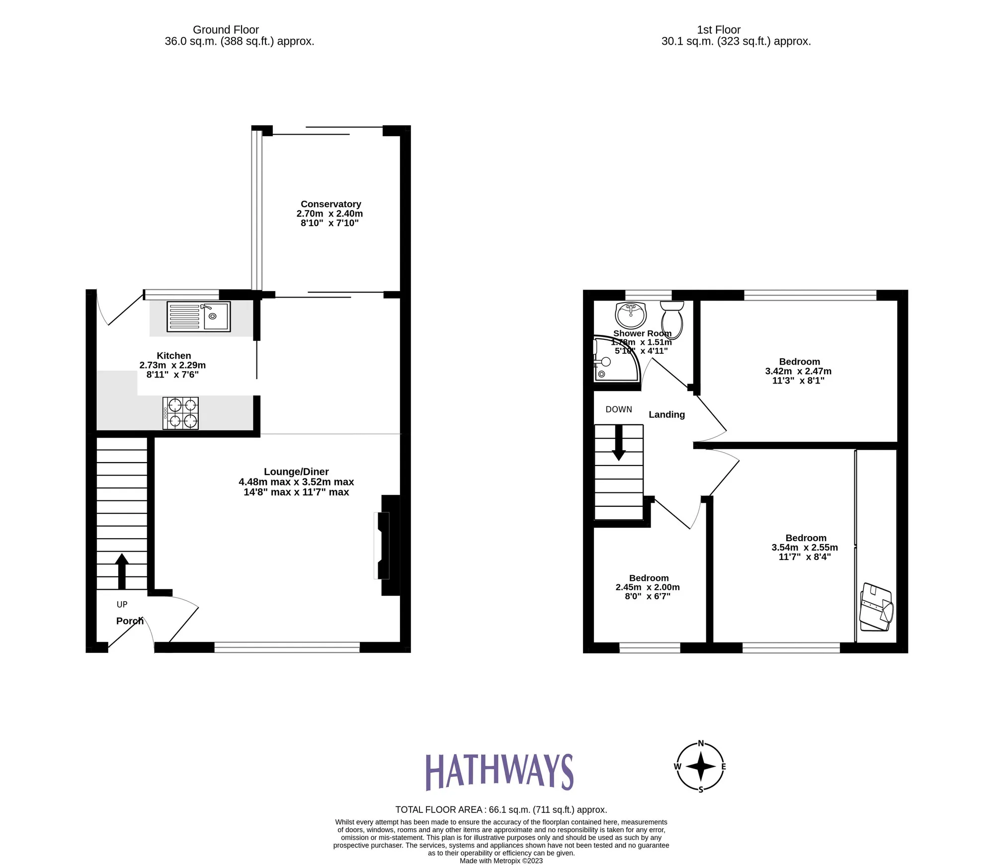 3 bed terraced house for sale in Berkeley Crescent, Pontypool - Property Floorplan