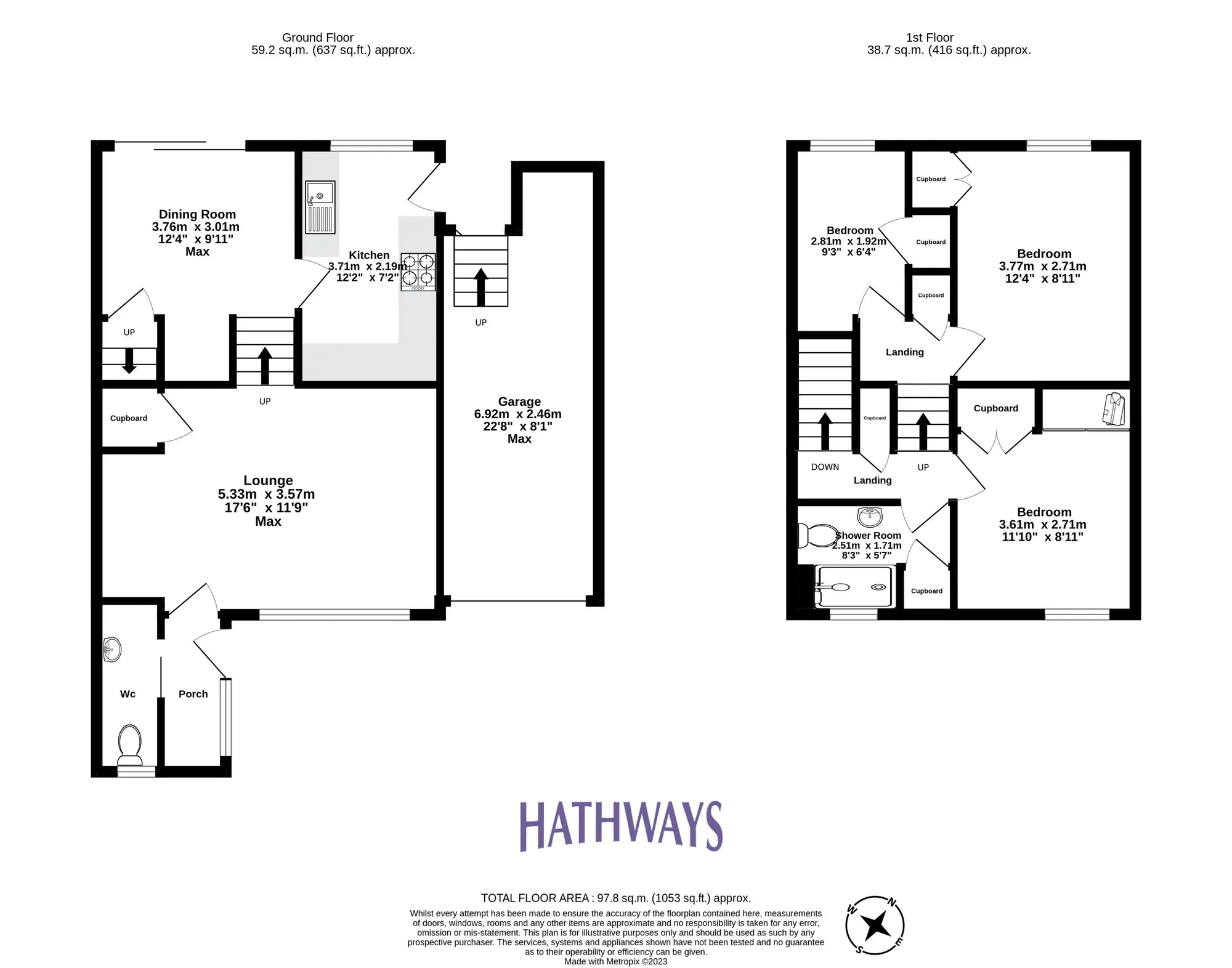 3 bed semi-detached house for sale in Marlborough Road, Cwmbran - Property Floorplan