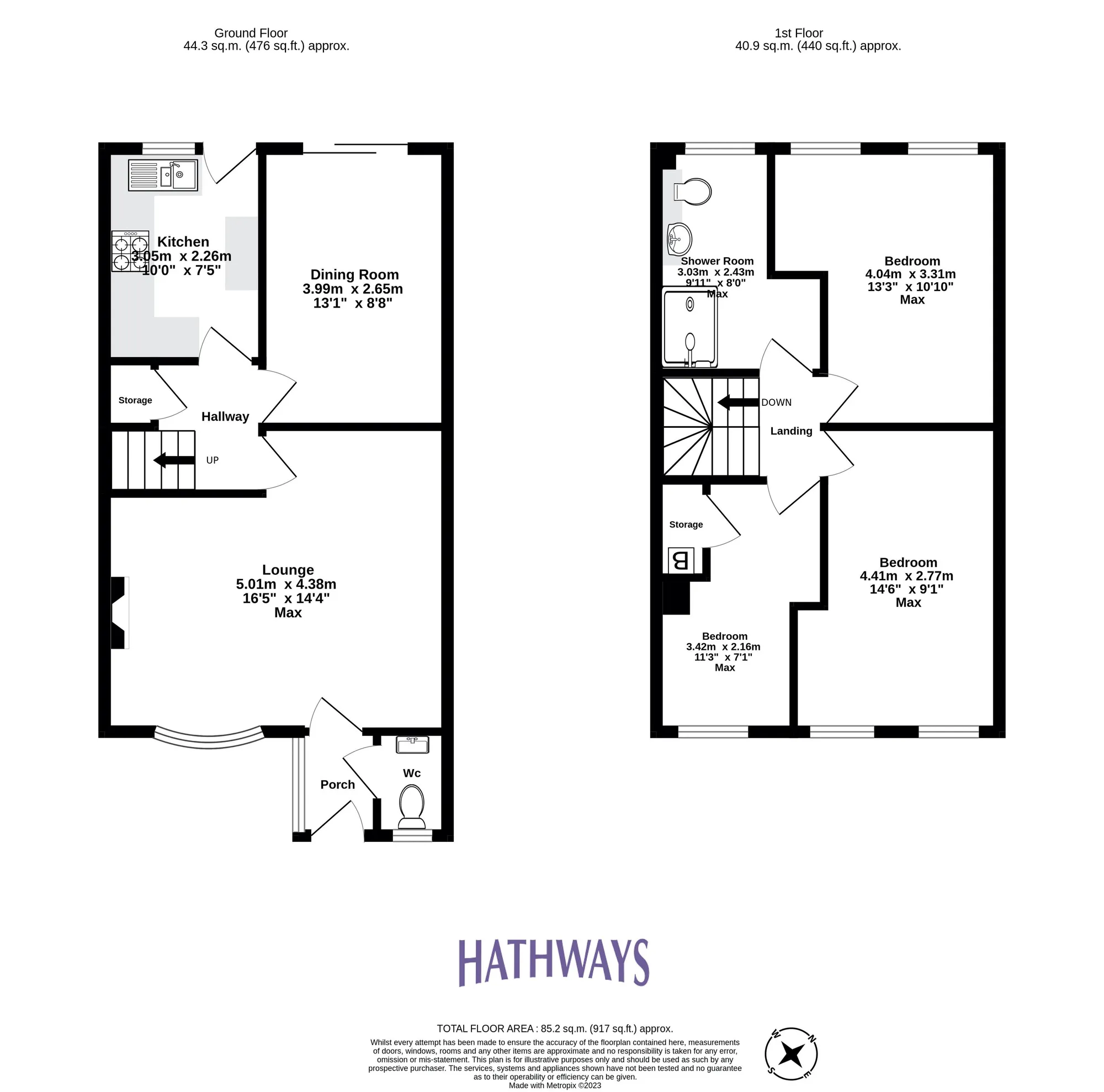 3 bed terraced house for sale in Broadwell Court, Newport - Property Floorplan