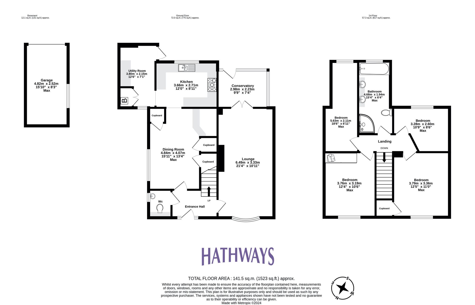 4 bed detached house for sale in Golf Road, Pontypool - Property Floorplan