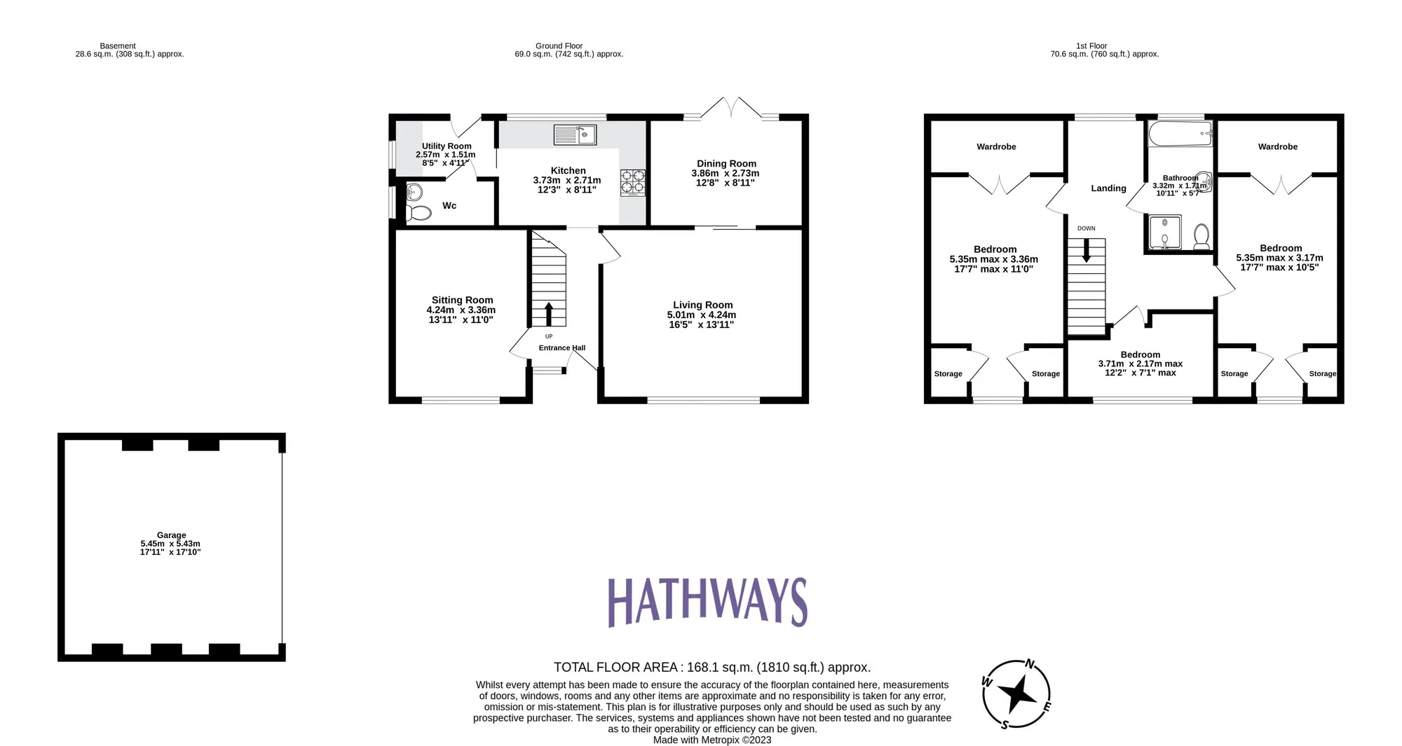3 bed detached house for sale in Mendip Close, Newport - Property Floorplan