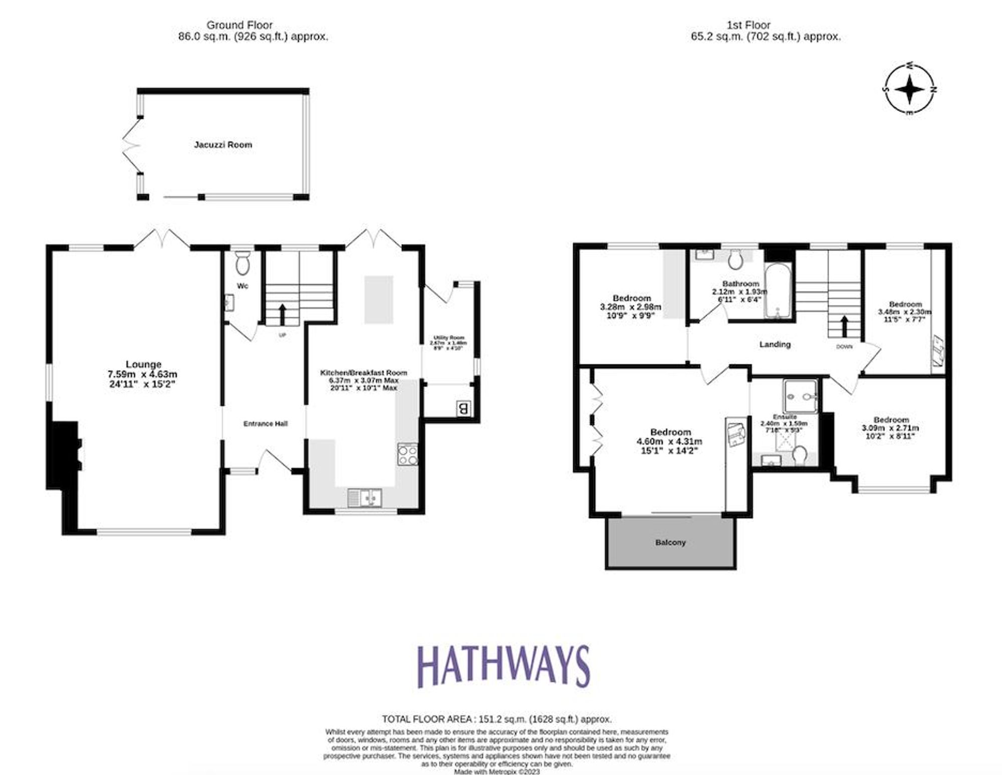 4 bed detached house for sale in Woodland Terrace, Pontypool - Property Floorplan