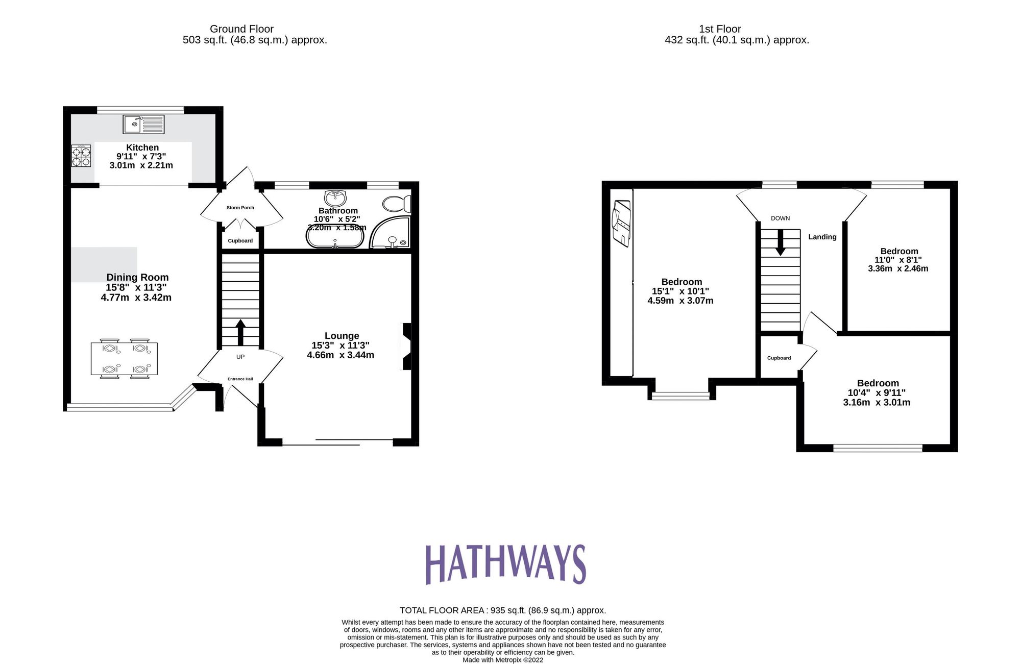 3 bed semi-detached house for sale in Ffrwd Road, Pontypool - Property Floorplan