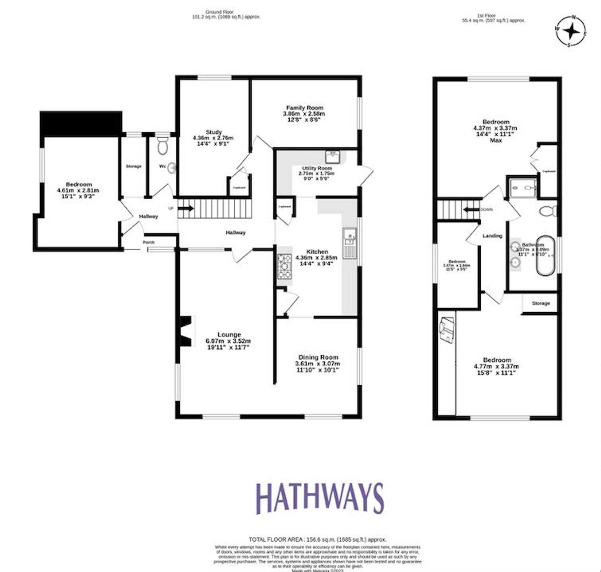 4 bed house for sale in The Alders, Cwmbran - Property Floorplan