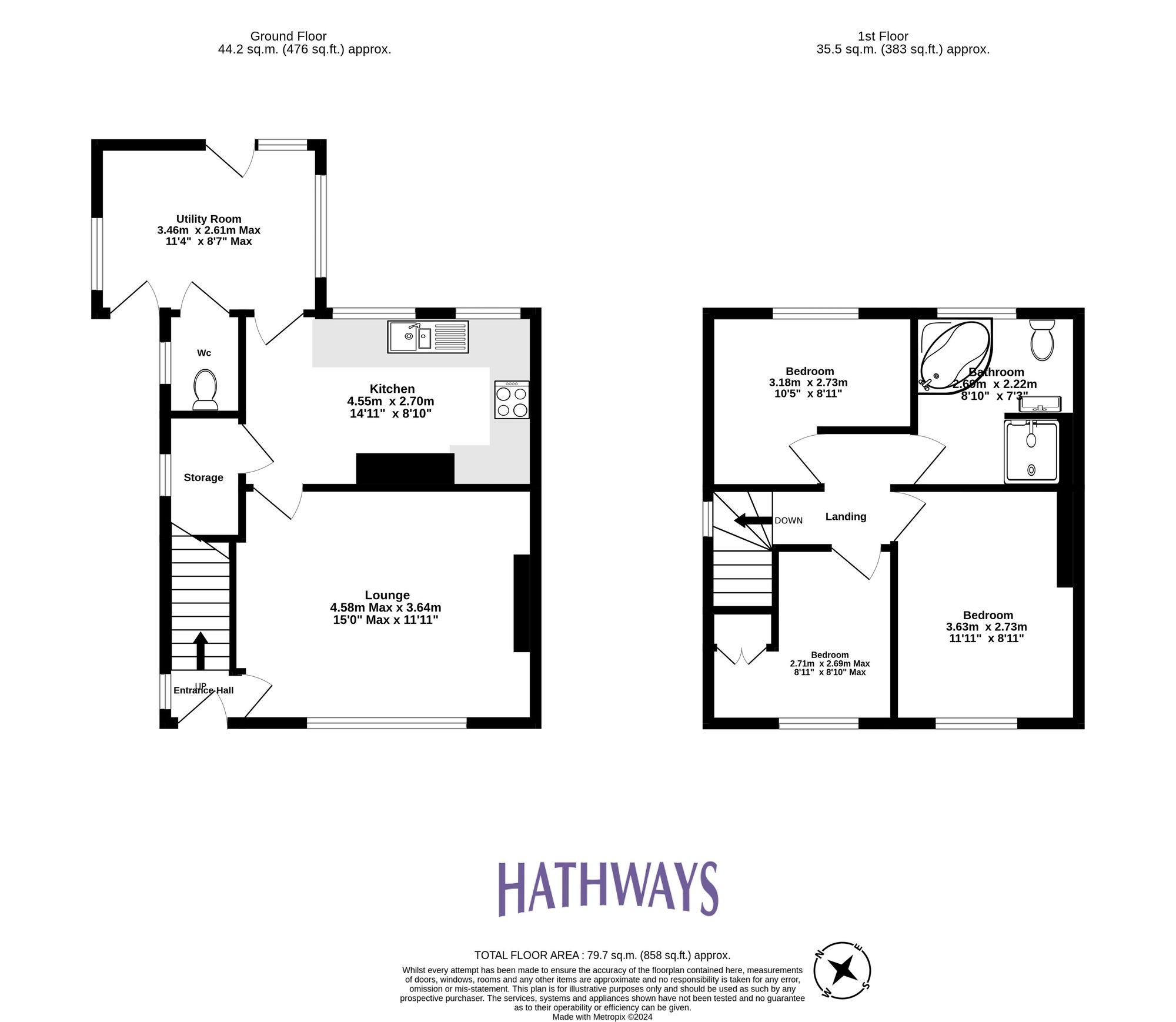 3 bed semi-detached house for sale in Penrhiw Avenue, Blackwood - Property Floorplan