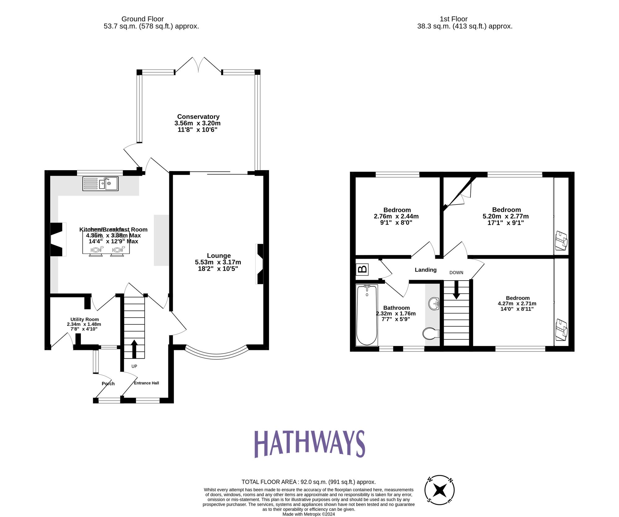 3 bed terraced house for sale in Ashgrove Close, Pontypool - Property Floorplan