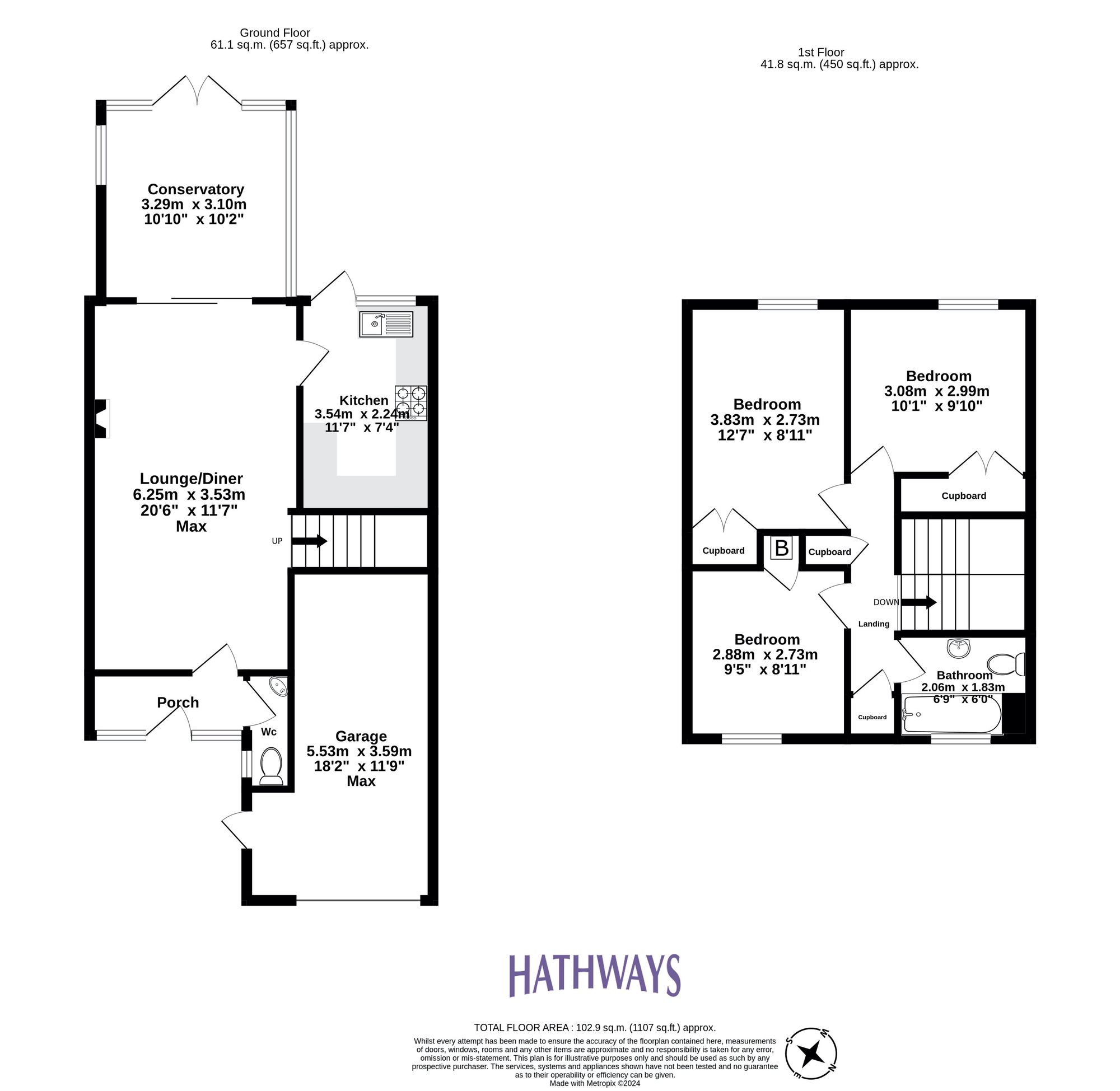 3 bed house for sale in Marlborough Road, Cwmbran - Property Floorplan