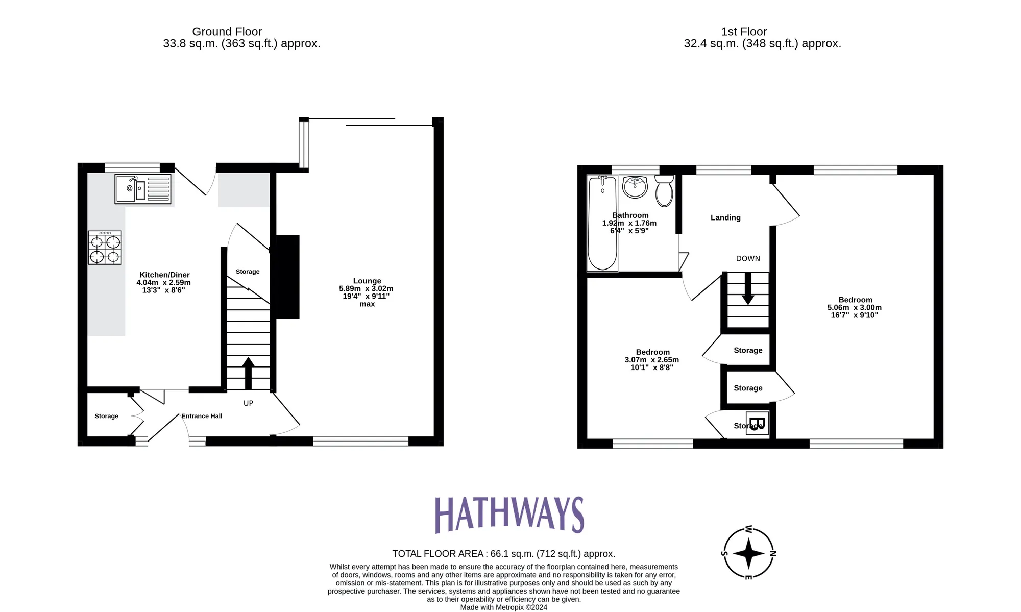 2 bed terraced house for sale in Porthmawr Road, Cwmbran - Property Floorplan