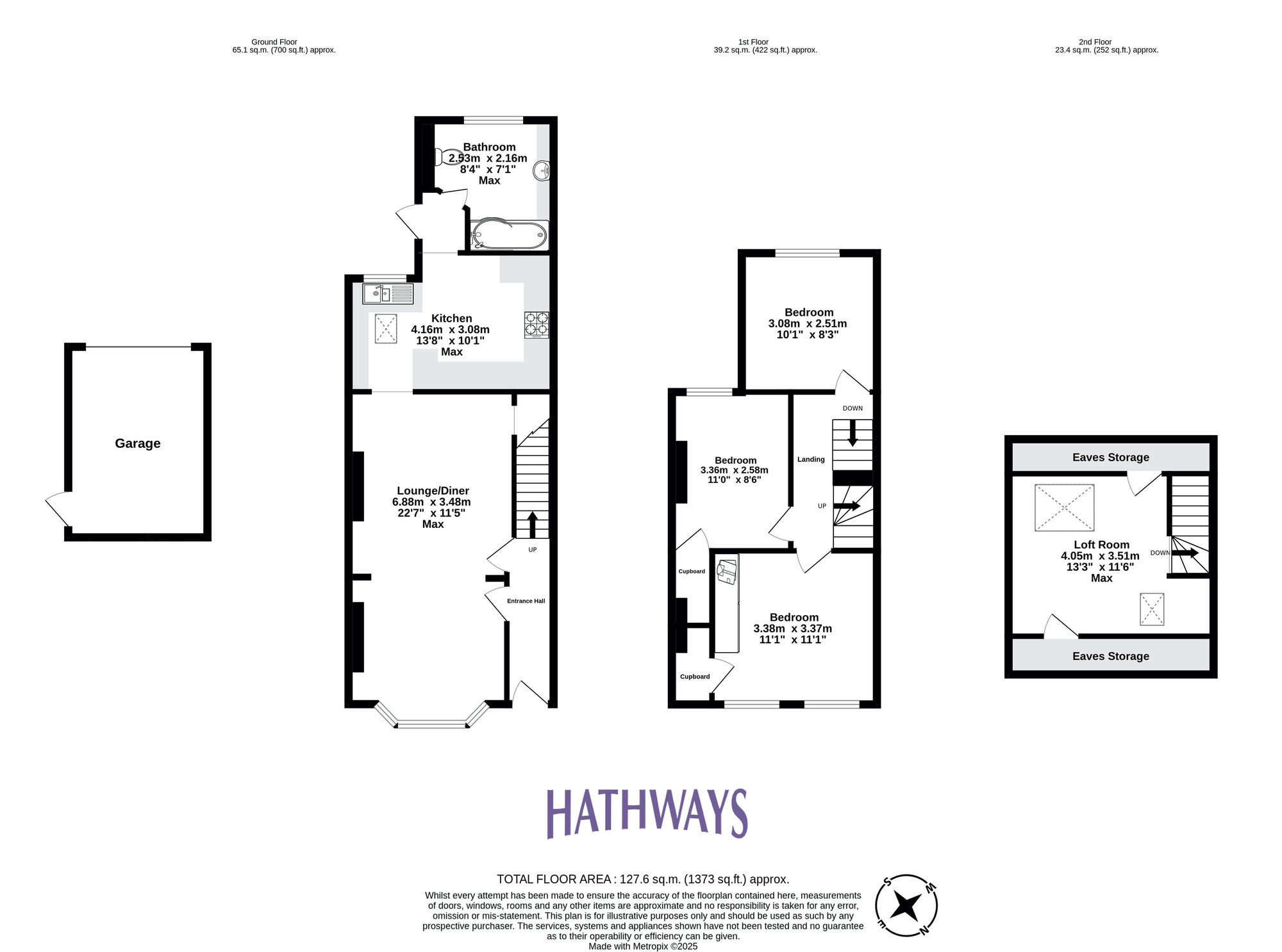 3 bed mid-terraced house for sale in Llantarnam Road, Cwmbran - Property Floorplan