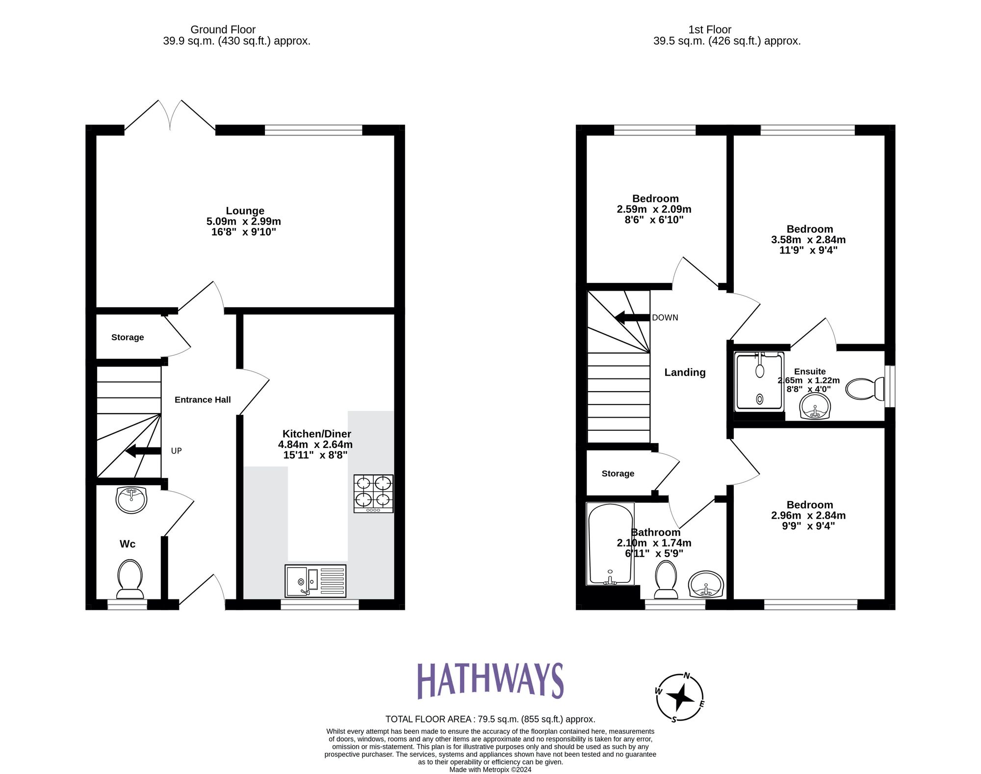 3 bed house for sale in Oakfield Grange, Cwmbran - Property Floorplan