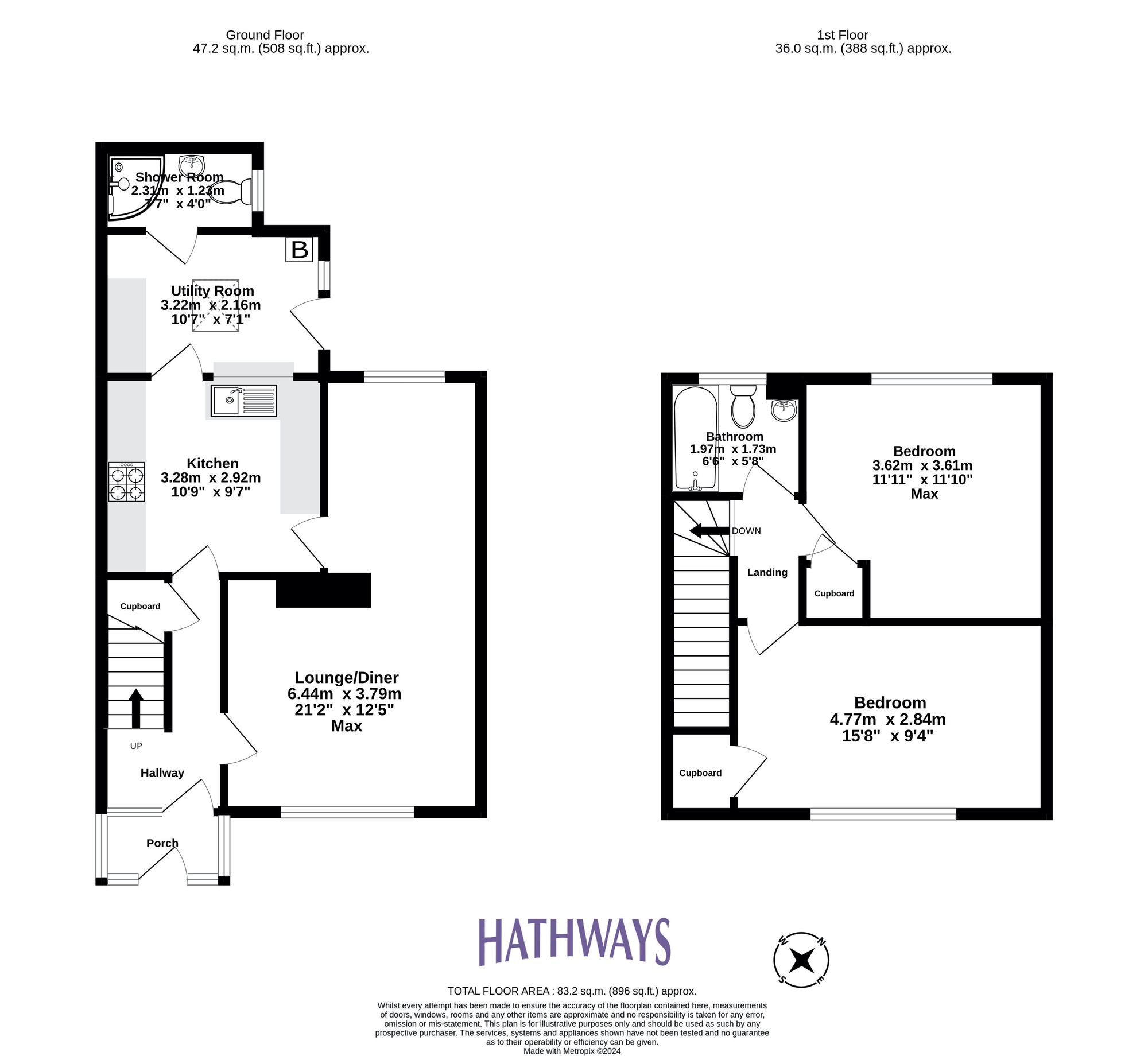 2 bed house for sale in Salisbury Court, Cwmbran - Property Floorplan