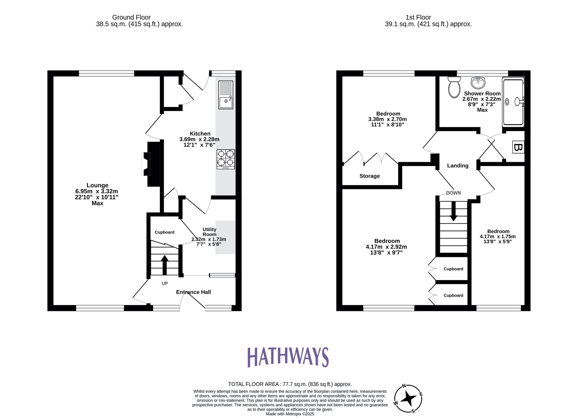 3 bed mid-terraced house for sale in Monnow Way, Newport - Property Floorplan