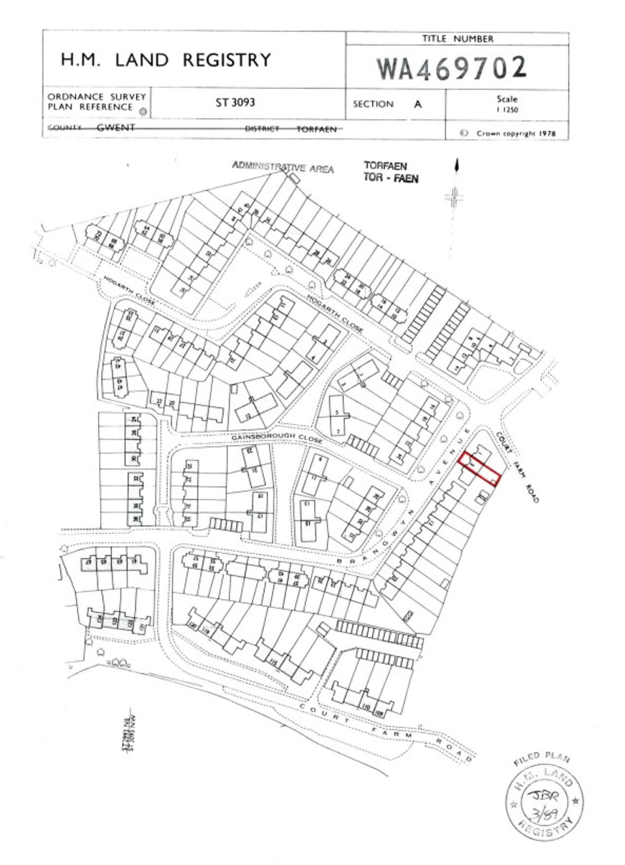 2 bed terraced house for sale in Brangwyn Avenue, Cwmbran - Property Floorplan