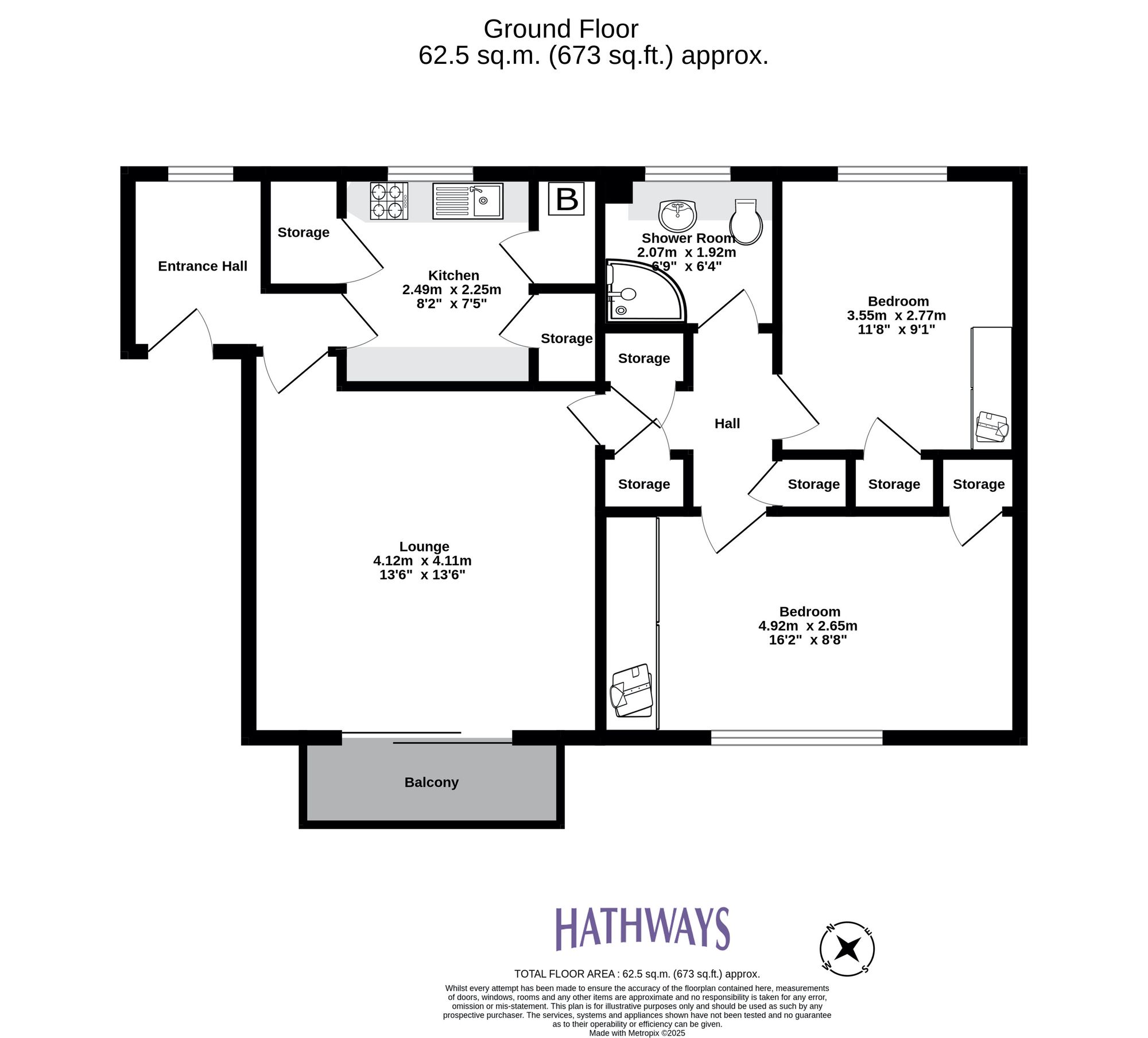 2 bed flat for sale in Croesyceiliog, Cwmbran - Property Floorplan