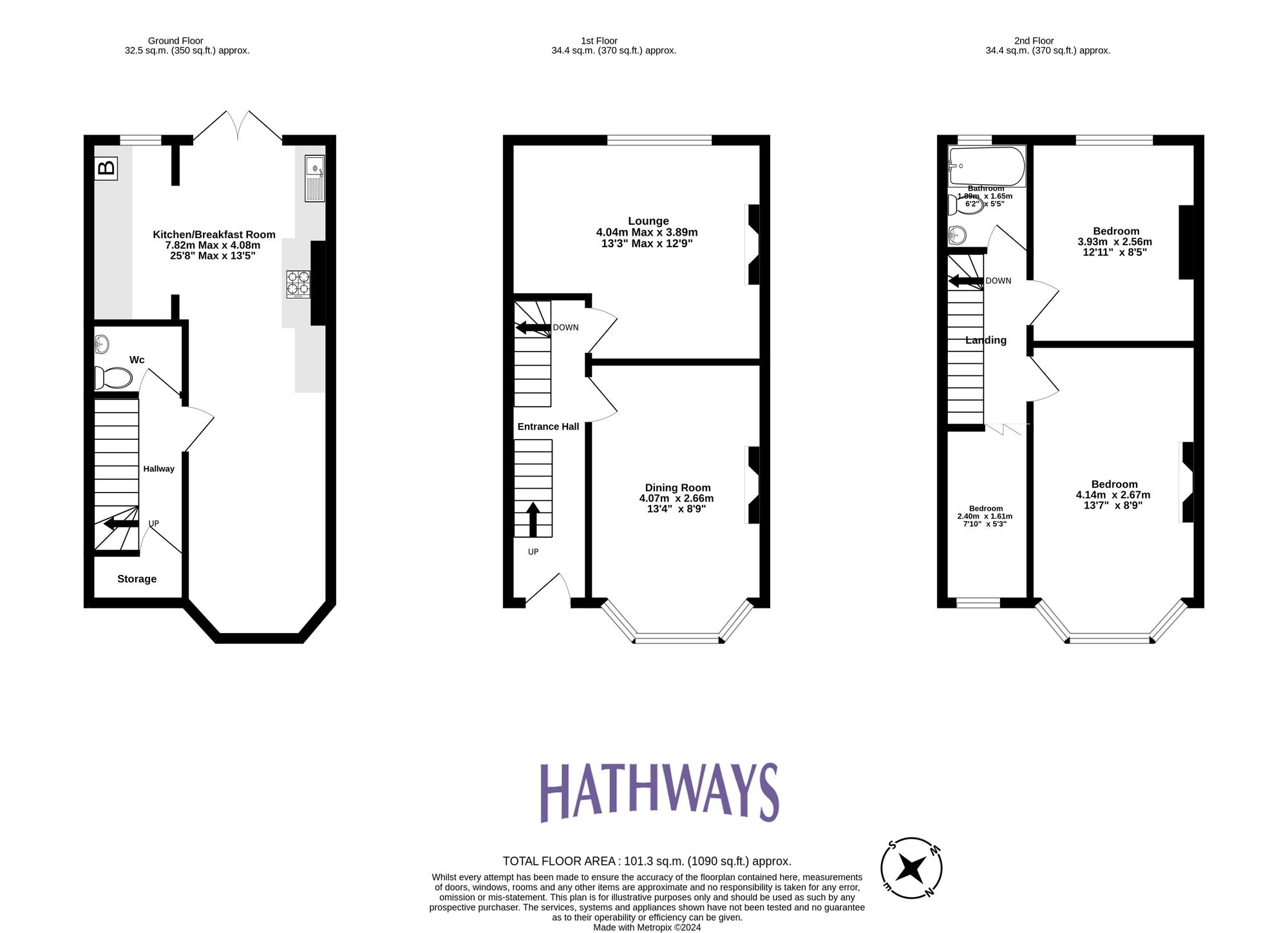 3 bed end of terrace house for sale in Jackson Place, Newport - Property Floorplan