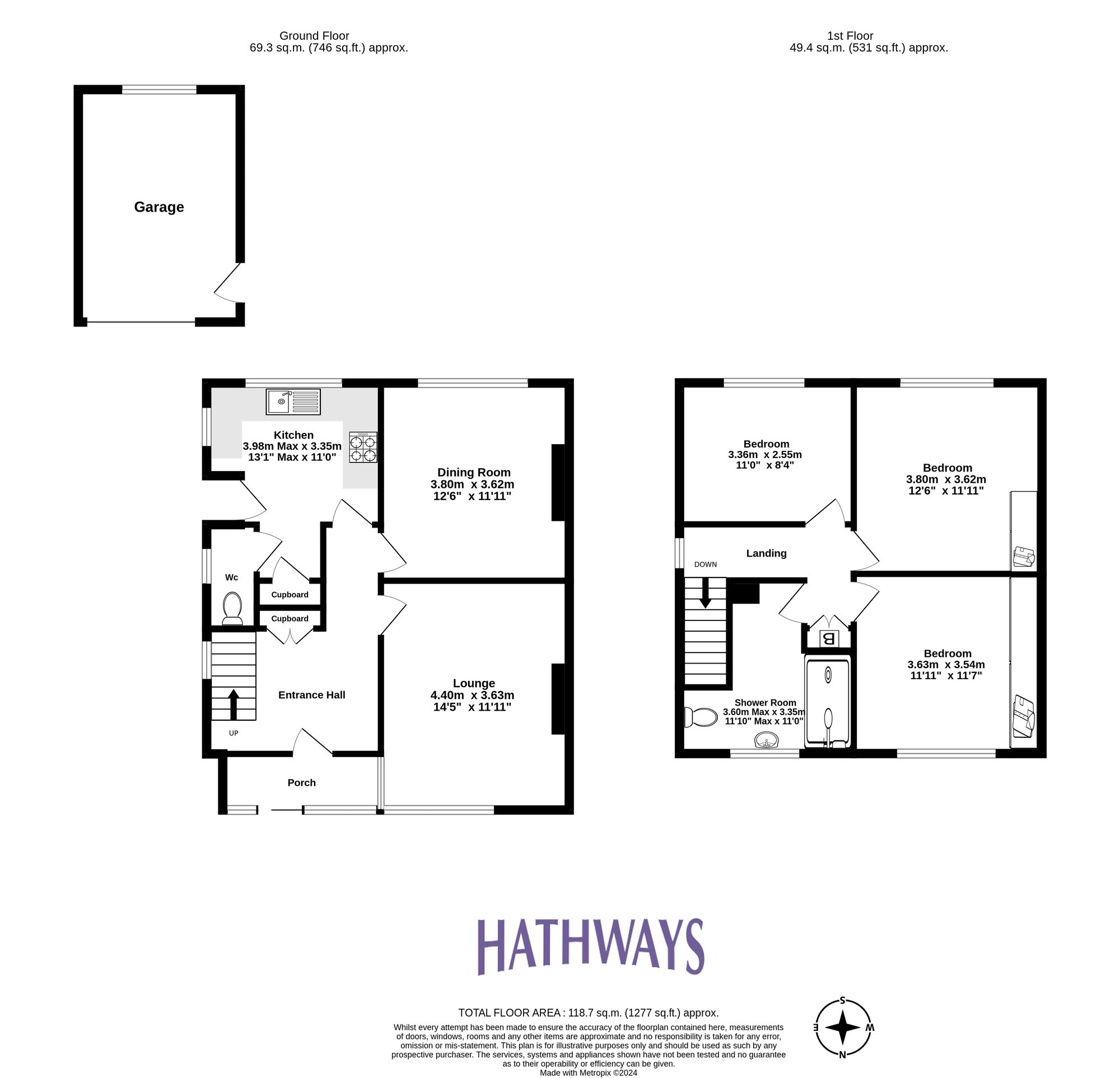 3 bed semi-detached house for sale in Hillcrest, Pontypool - Property Floorplan