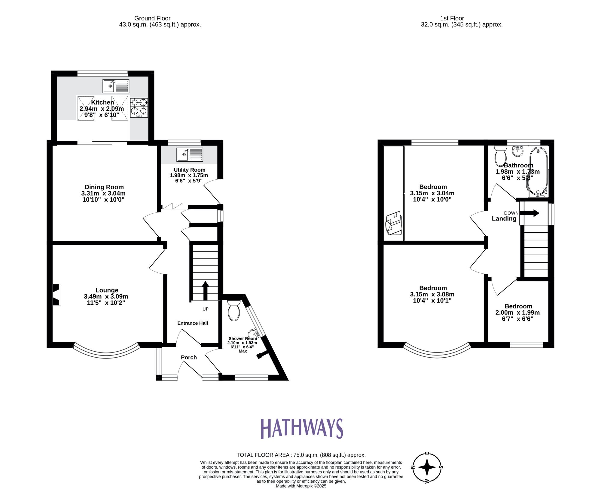 3 bed semi-detached house for sale in Wayfield Crescent, Cwmbran - Property Floorplan