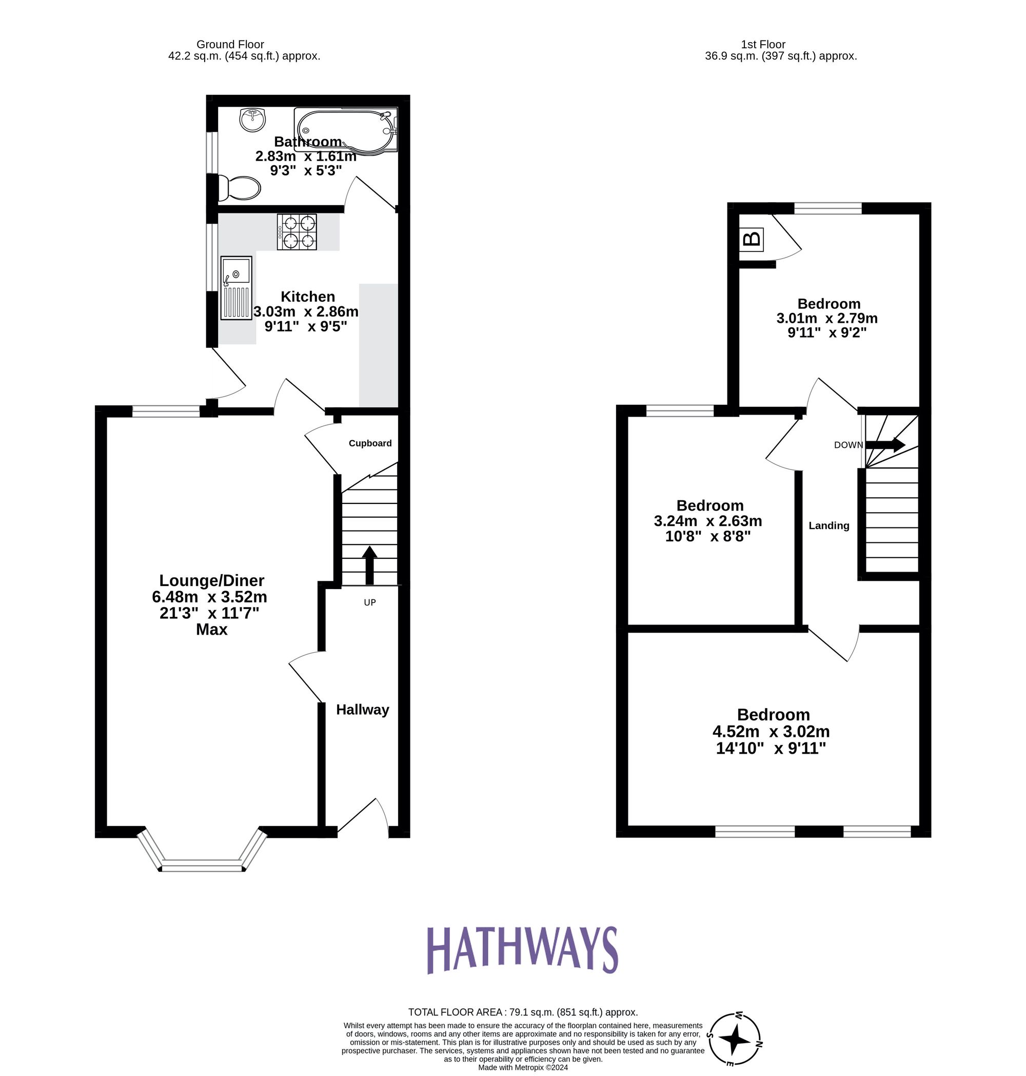 3 bed semi-detached house for sale in The Woods, Pontypool - Property Floorplan