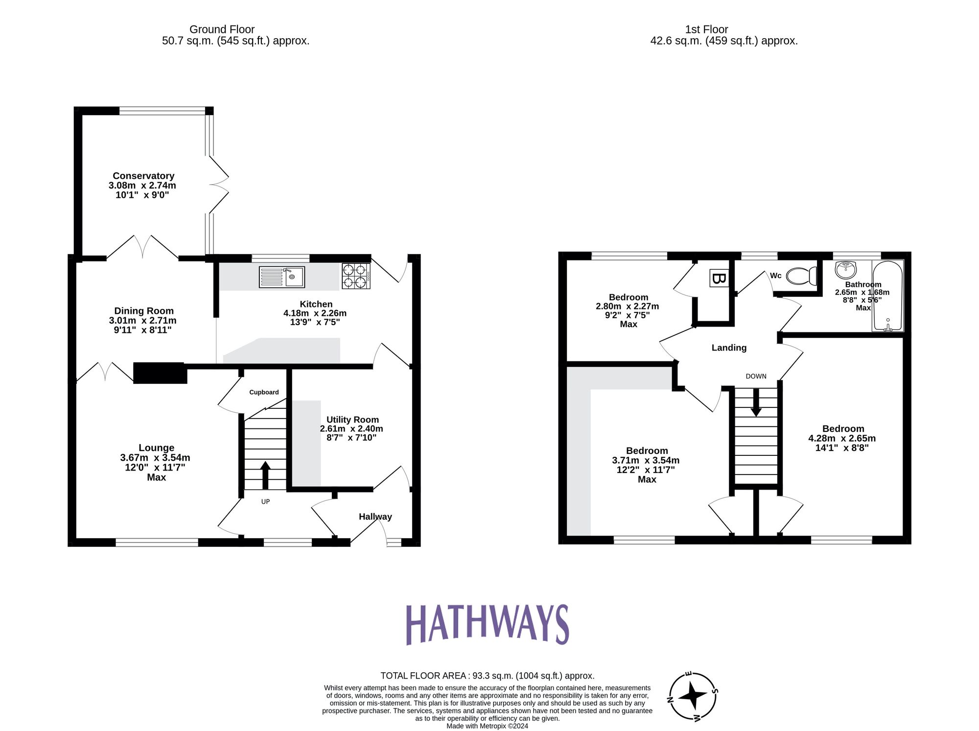 3 bed terraced house for sale in Ty Pwca Place, Cwmbran - Property Floorplan