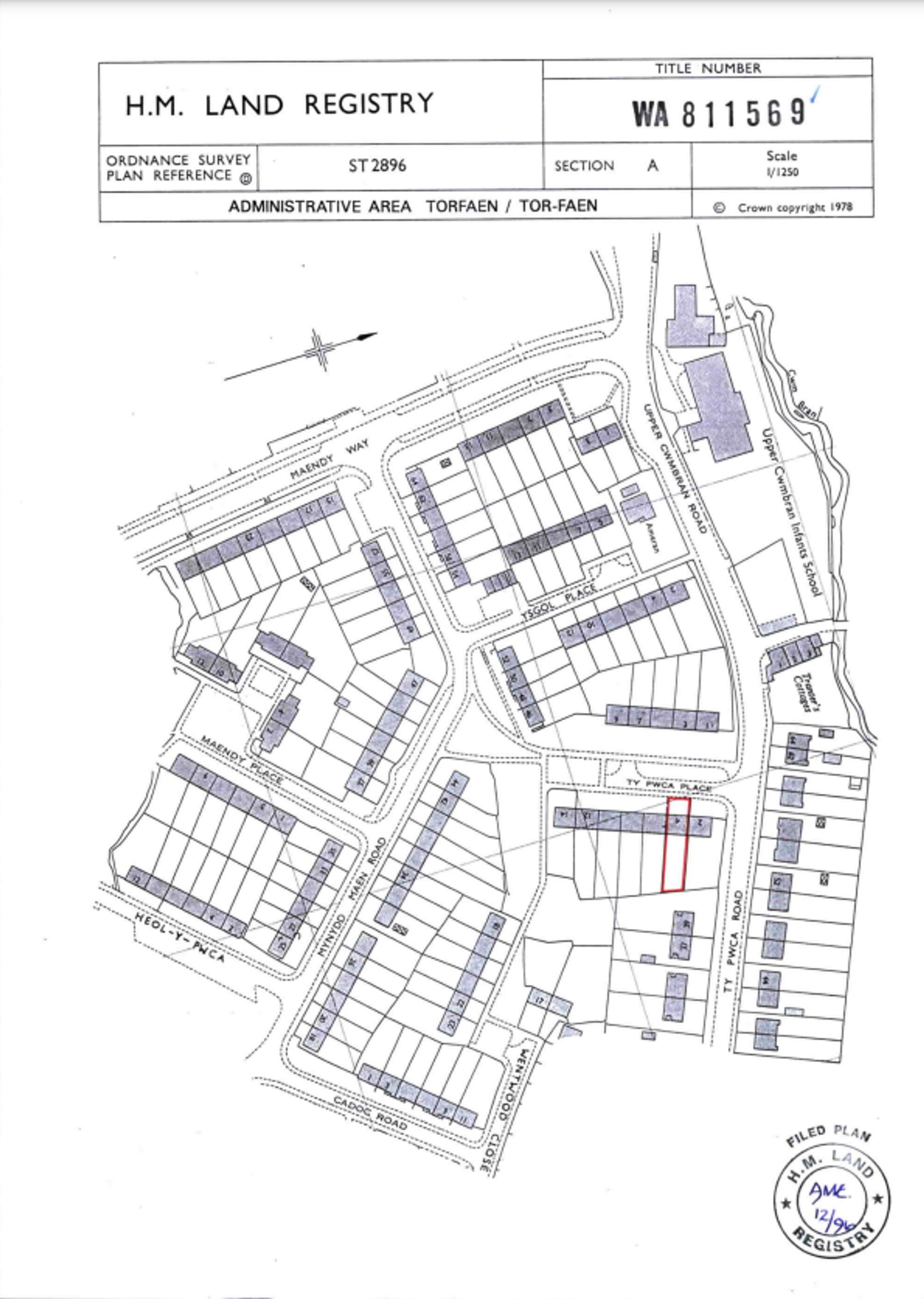 3 bed terraced house for sale in Ty Pwca Place, Cwmbran - Property Floorplan