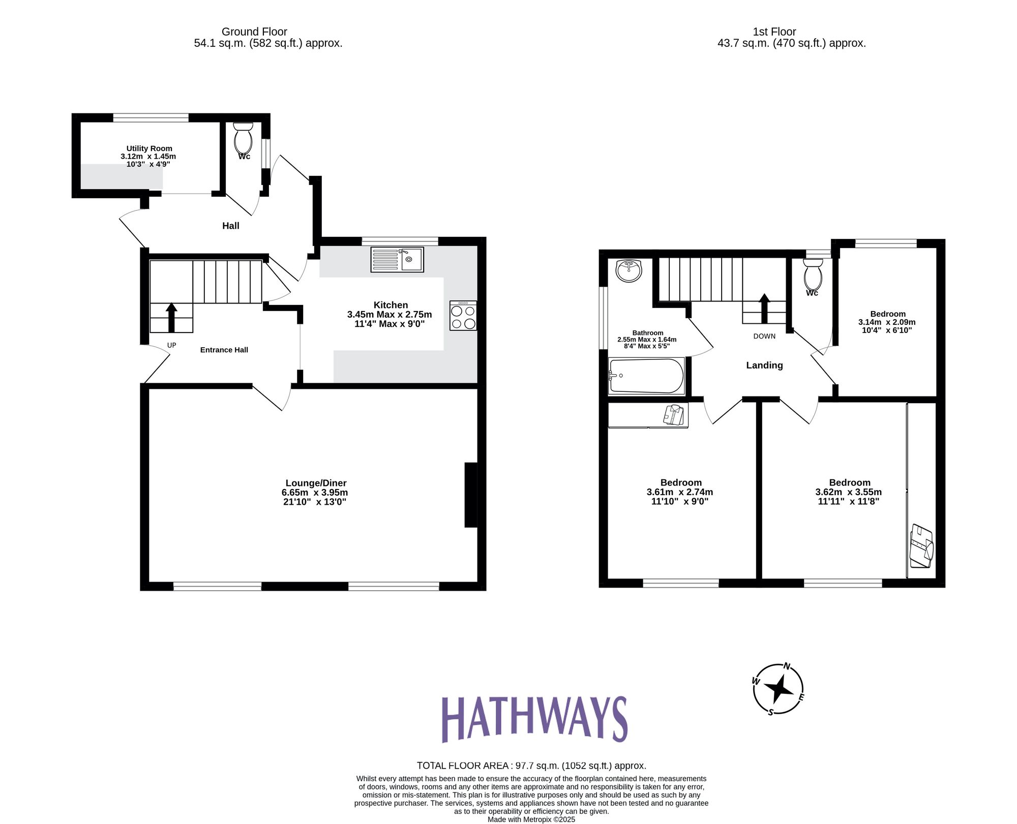 3 bed semi-detached house for sale in Greys Road, Pontypool - Property Floorplan