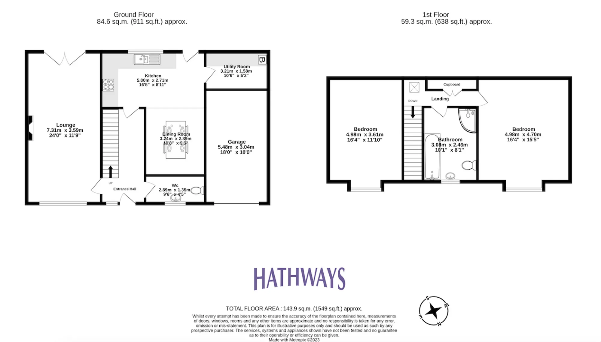 2 bed detached bungalow for sale in Lodge Hill, Newport - Property Floorplan