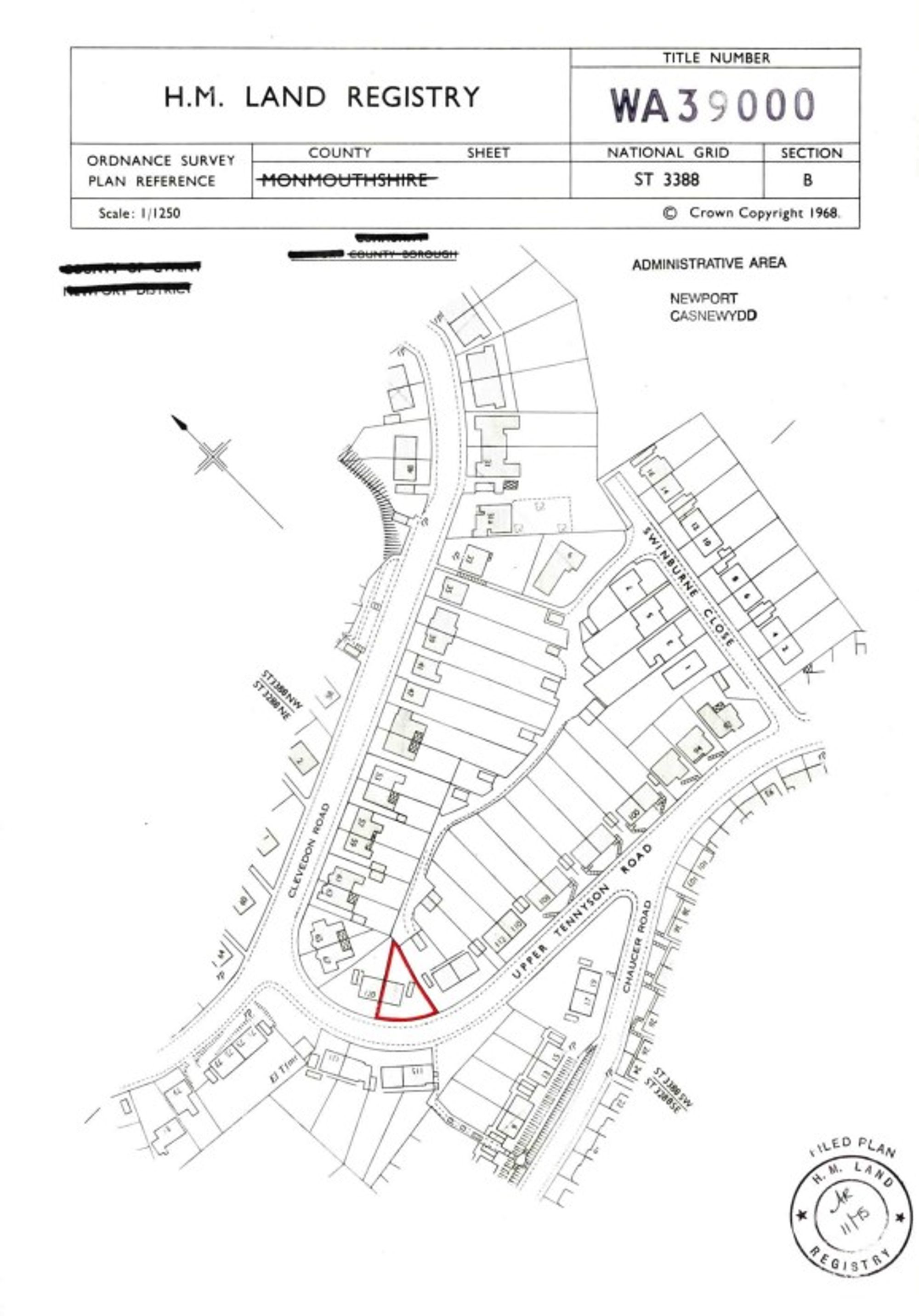3 bed semi-detached house for sale in Upper Tennyson Road, Newport - Property Floorplan