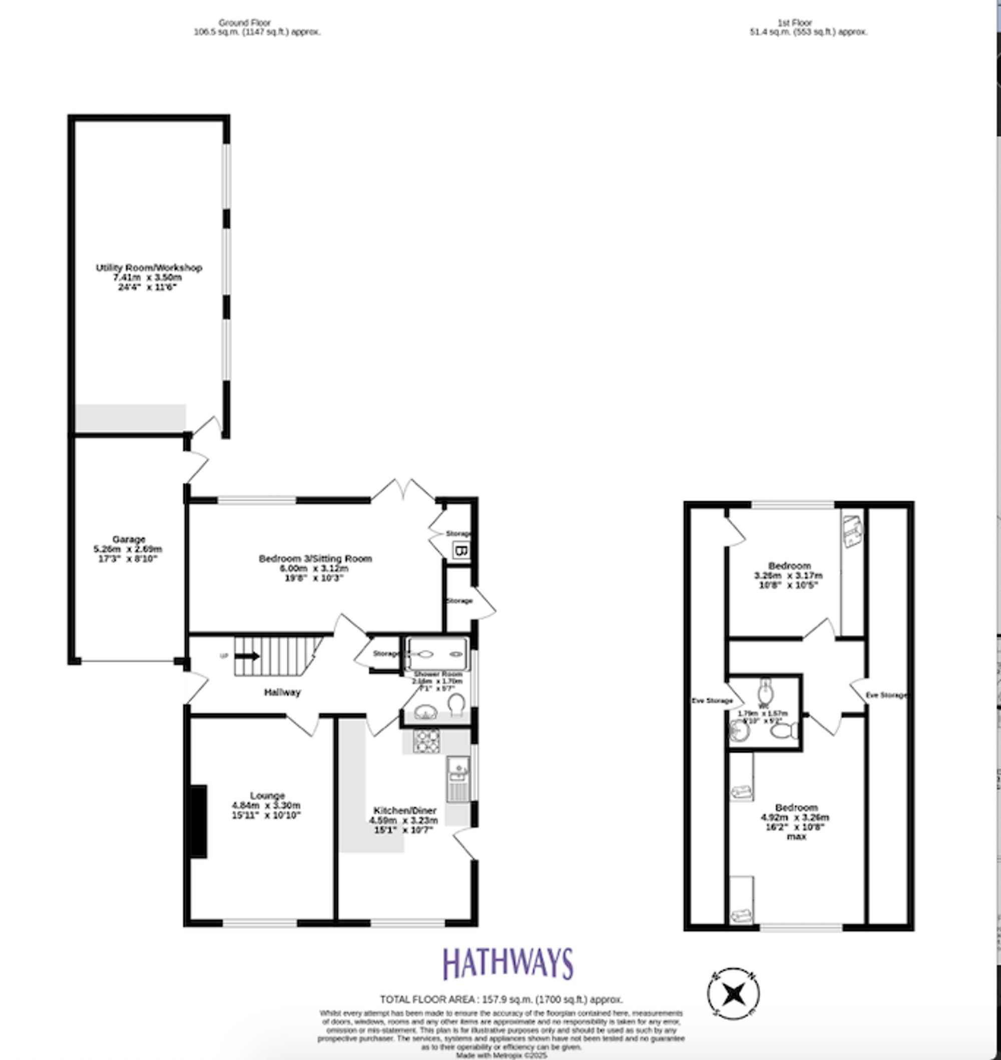3 bed for sale in Brunel Road, Cwmbran - Property Floorplan