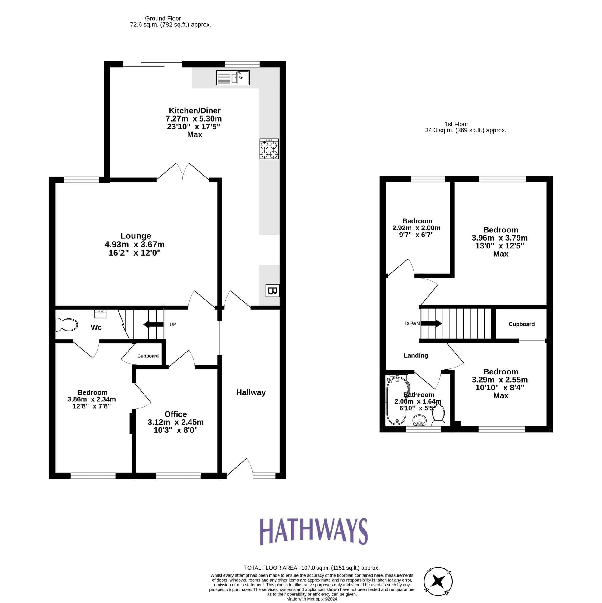 4 bed semi-detached house for sale in Mill Heath, Newport - Property Floorplan