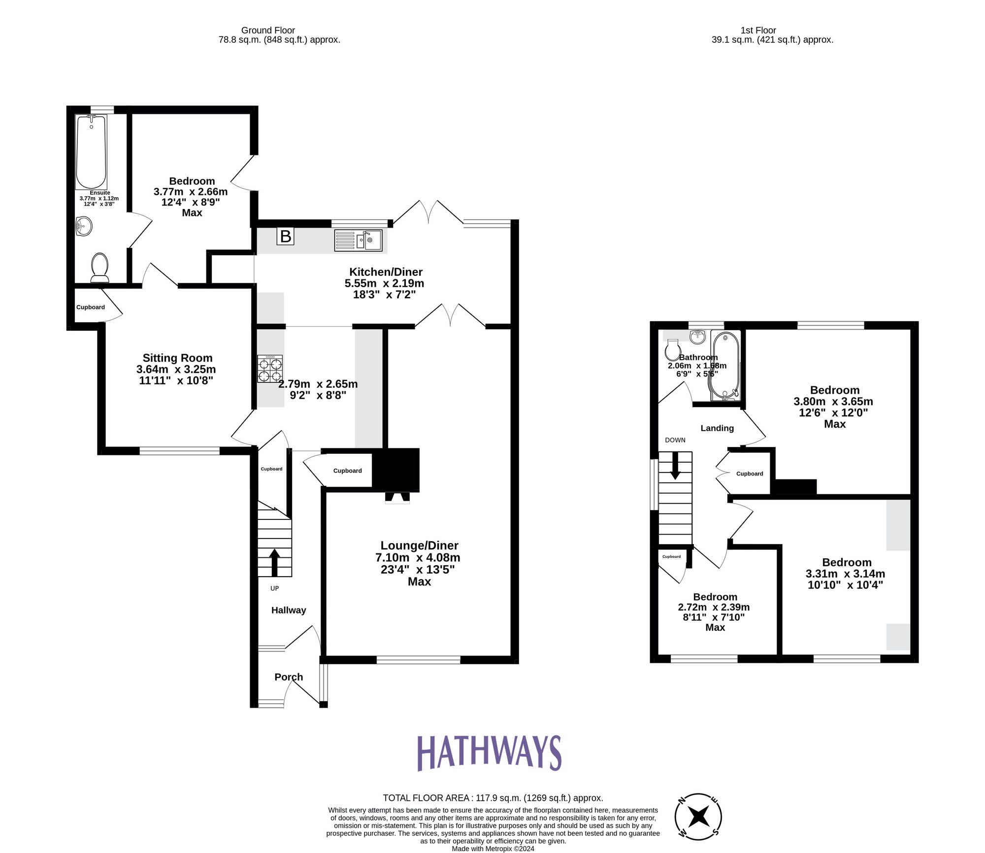 4 bed house for sale in White Hart Lane, Newport - Property Floorplan