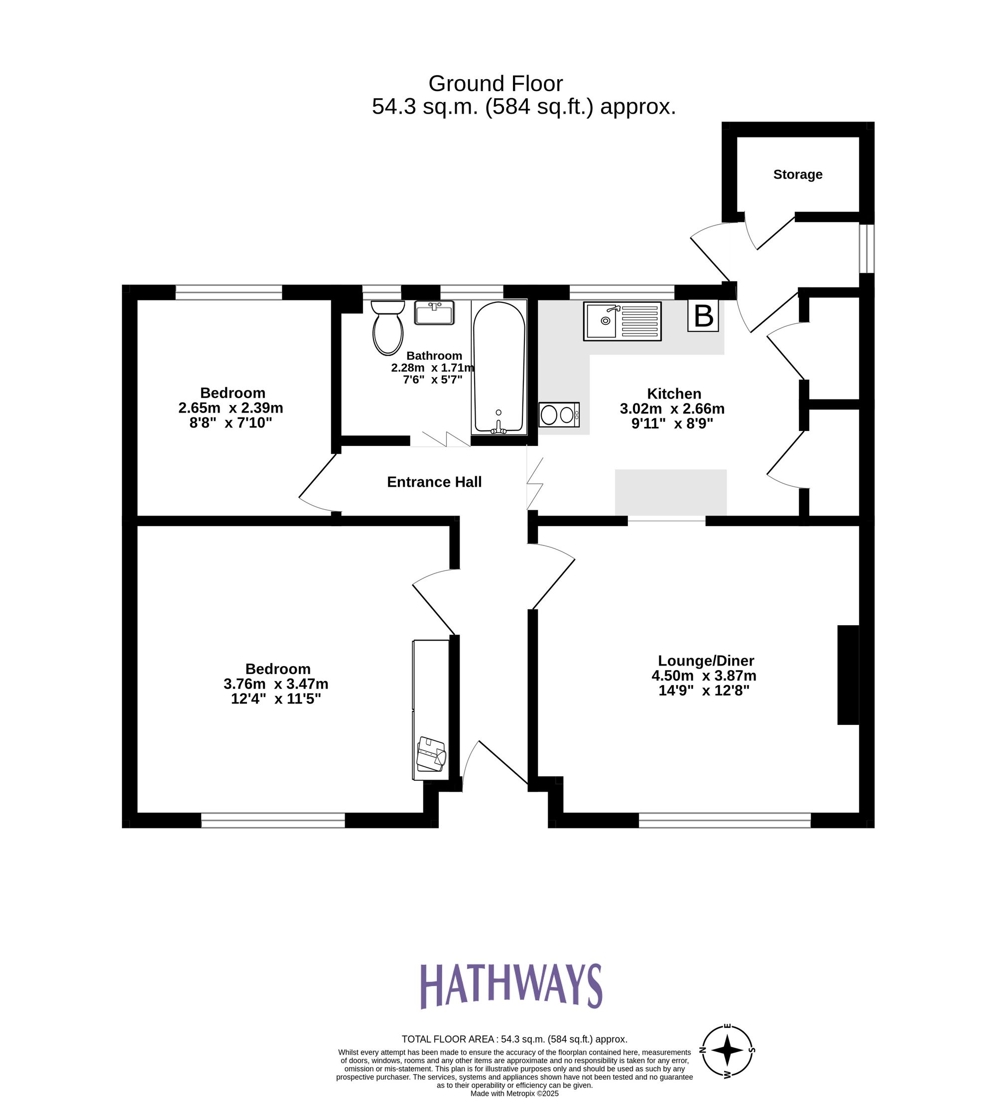 2 bed flat for sale in Oaklands Road, Pontypool 1