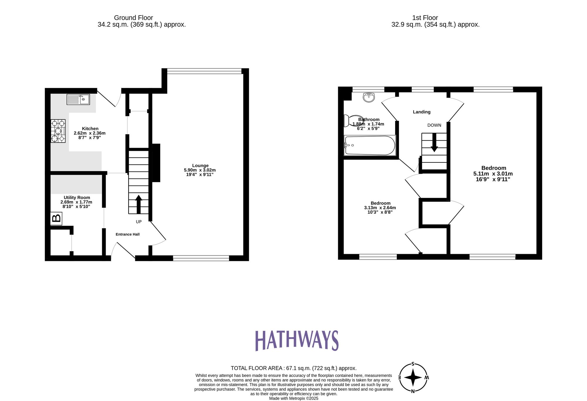 2 bed mid-terraced house for sale in Llandaff Green, Cwmbran  - Property Image 2