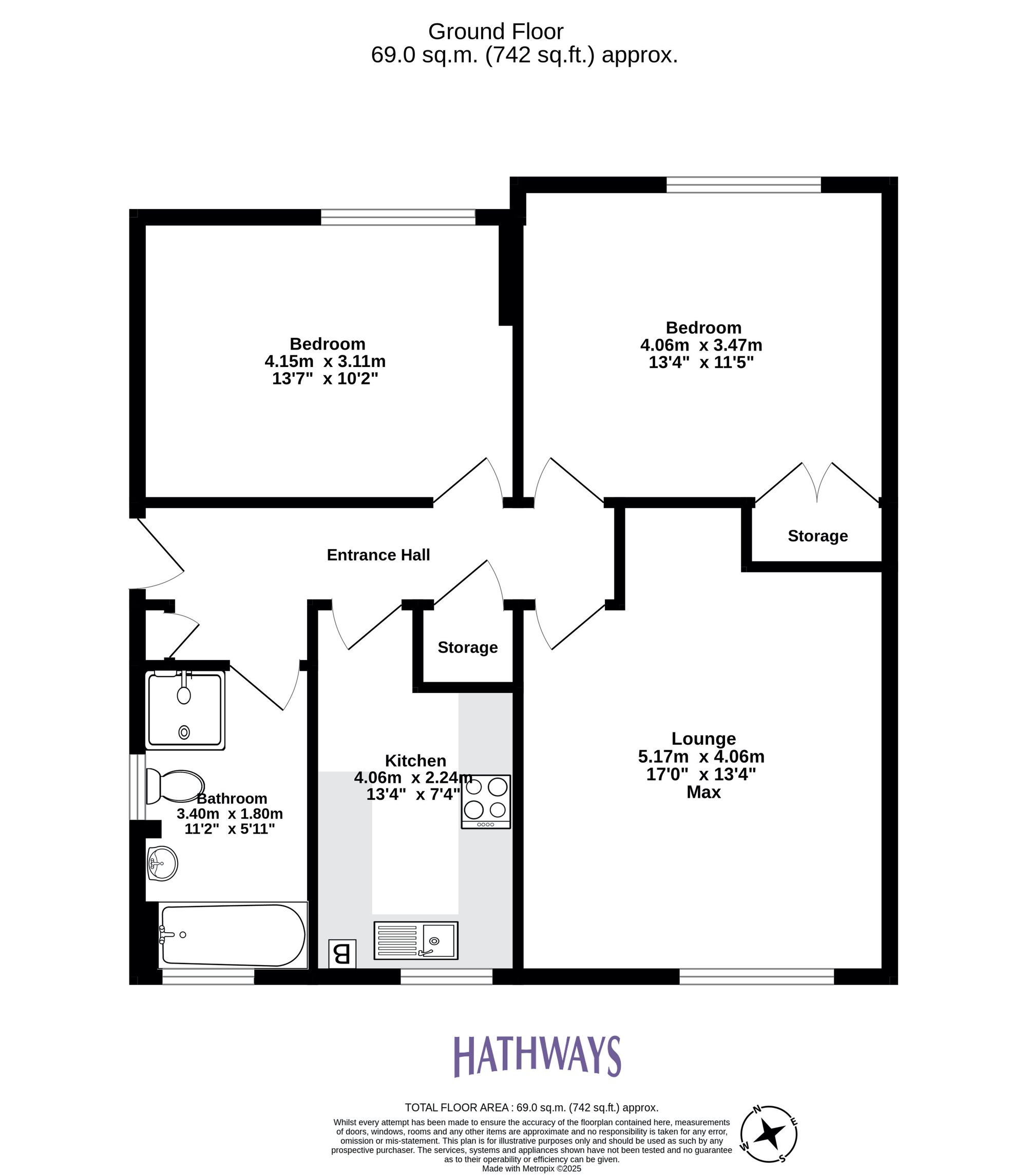 2 bed flat for sale in Monmouth Close, Pontypool  - Property Image 2