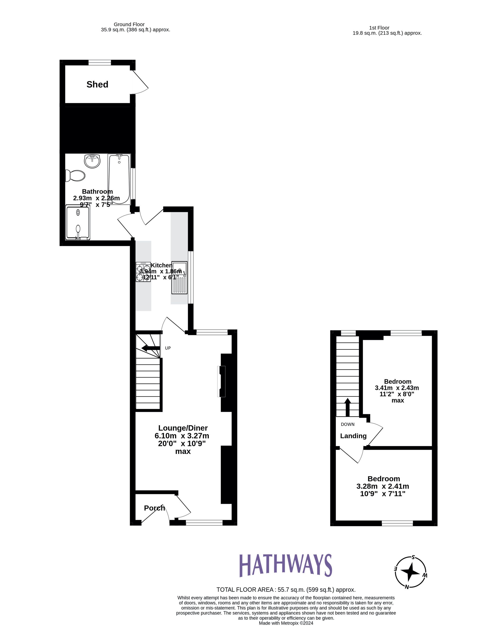 2 bed terraced cottage to rent in Church Street, Newport 1