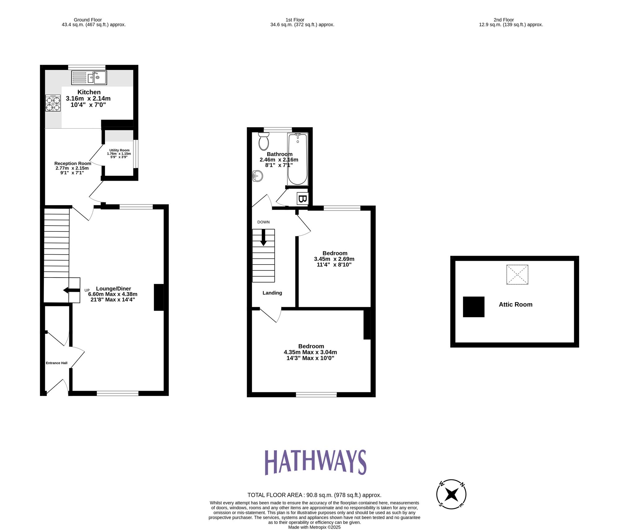 2 bed terraced house for sale in Gladstone Place, Pontypool 4