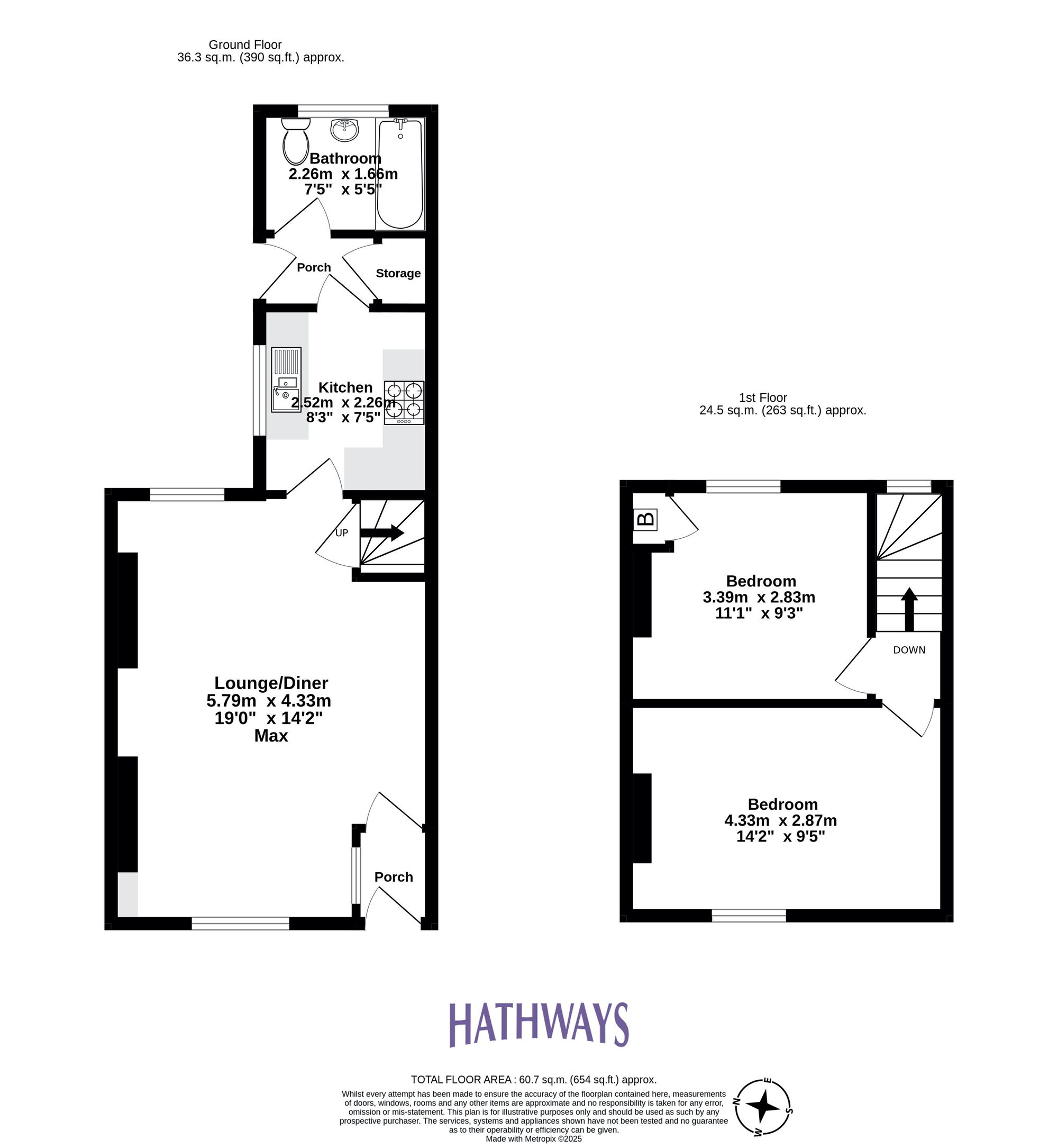 2 bed mid-terraced house for sale in Afon Llwyd Terrace, Pontypool 1