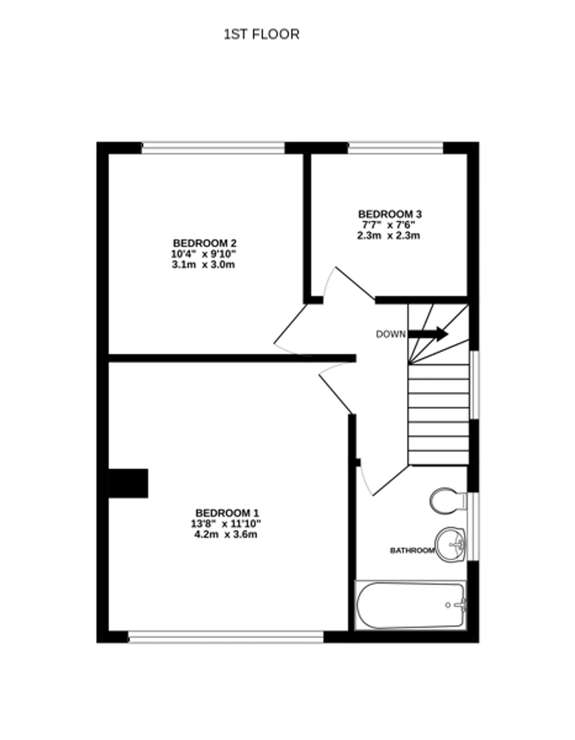 3 bed semi-detached house for sale in Brookside Road, Loughborough - Property floorplan