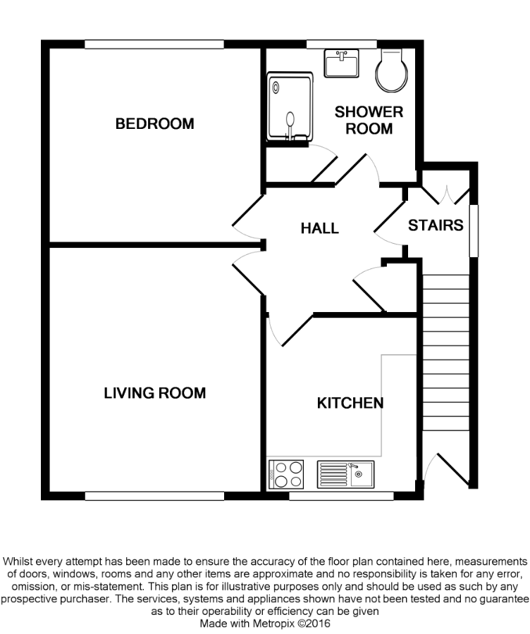 1 bed apartment to rent in Exchange Road, West Bridgford - Property Floorplan