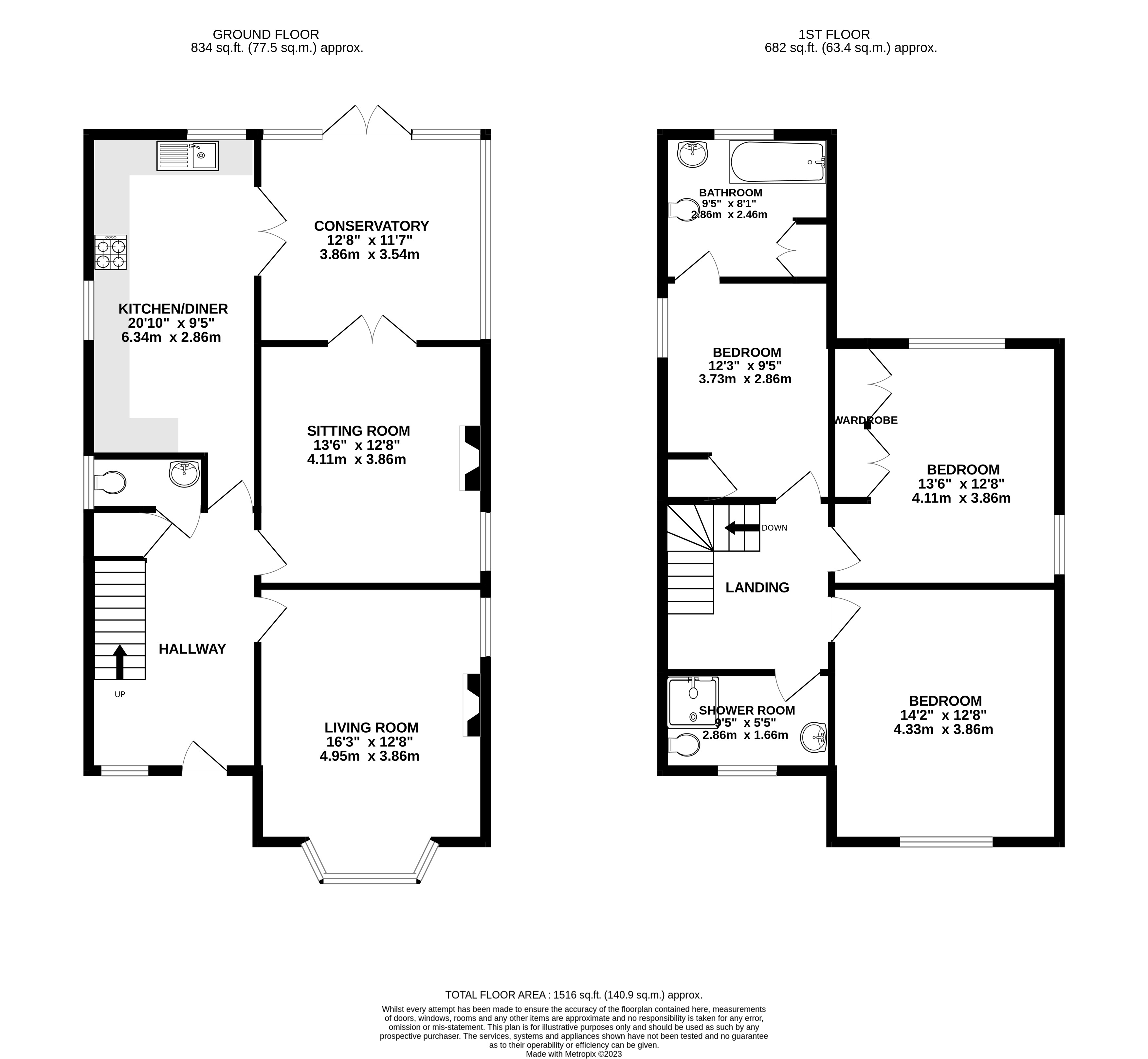 3 bed house for sale in Edward Road, West Bridgford - Property Floorplan
