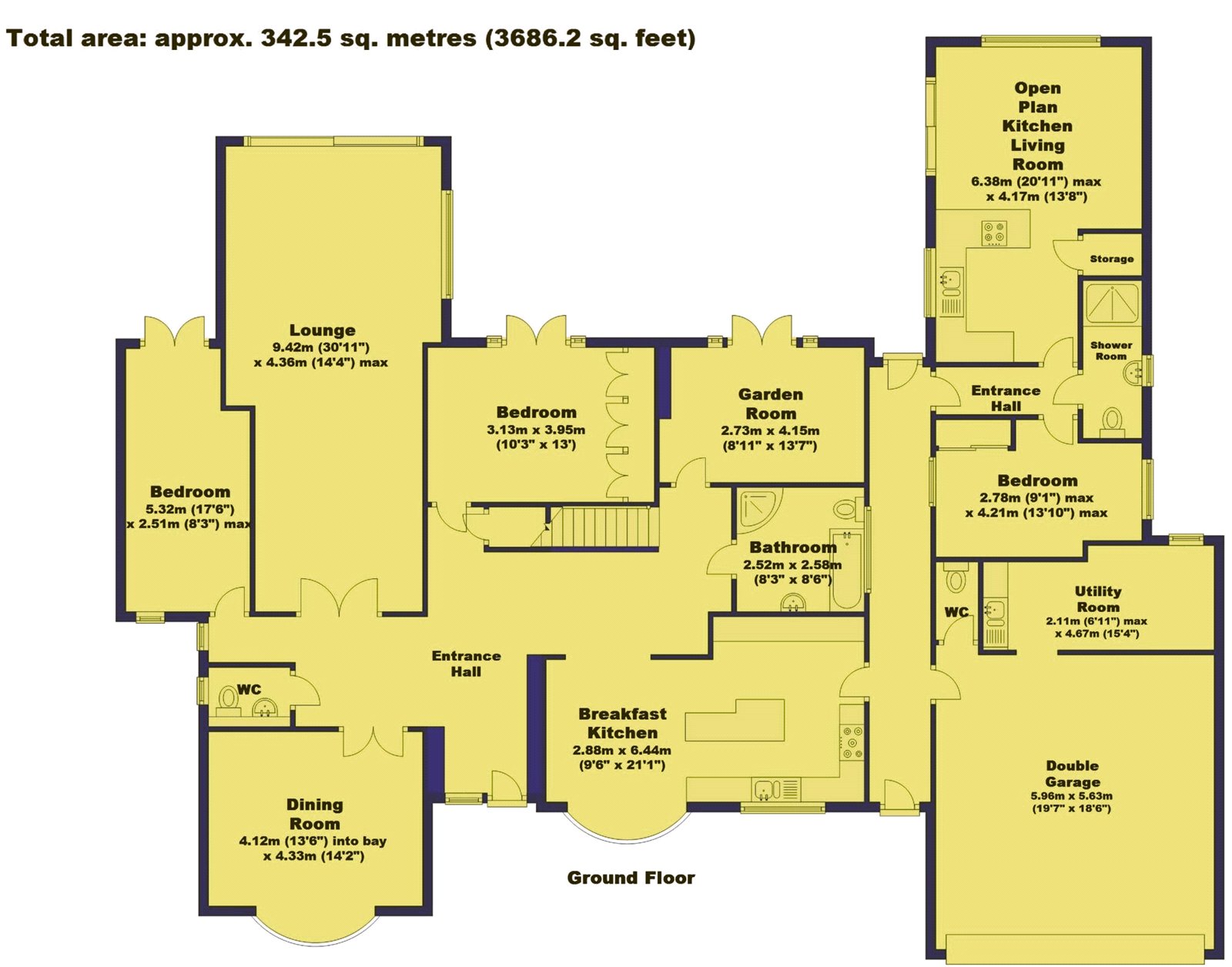 5 bed house for sale in Old Road, Ruddington - Property Floorplan