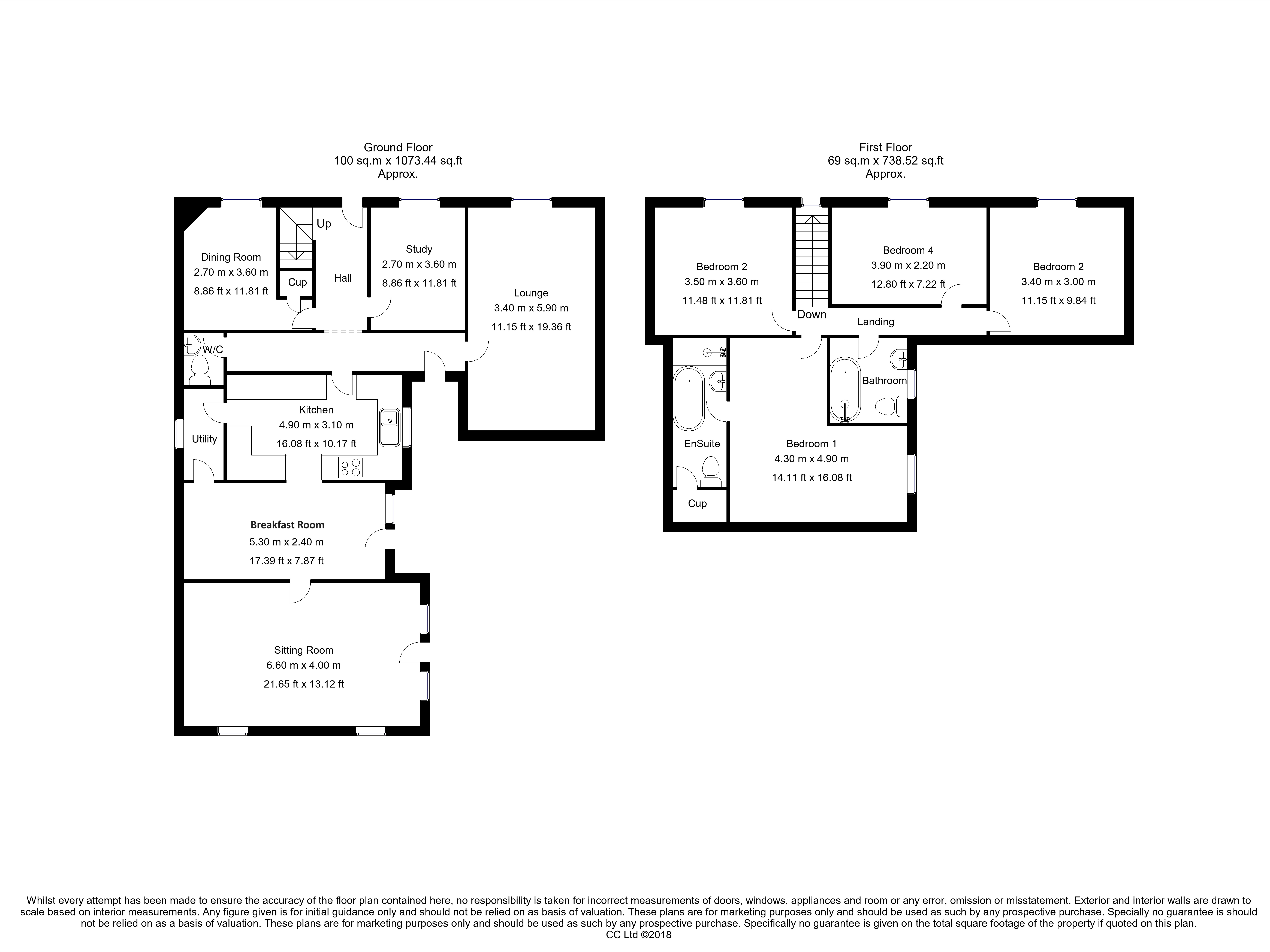 4 bed house for sale in Launder Street, Orston - Property Floorplan