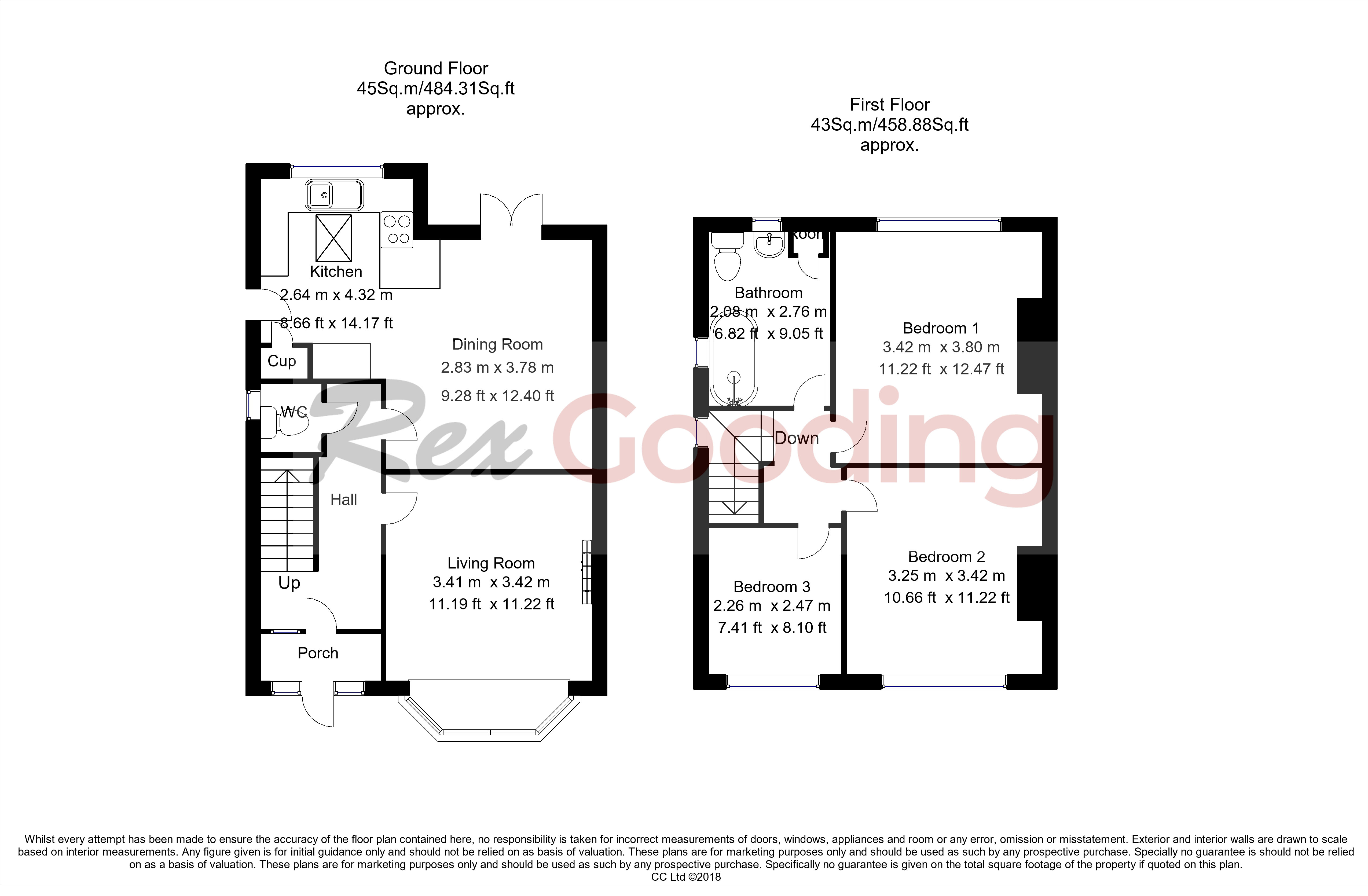 3 bed house for sale in Stanley Road, West Bridgford - Property Floorplan