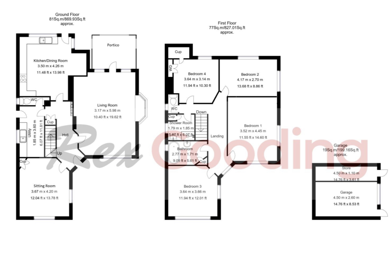 4 bed house for sale in Stamford Road, West Bridgford - Property Floorplan
