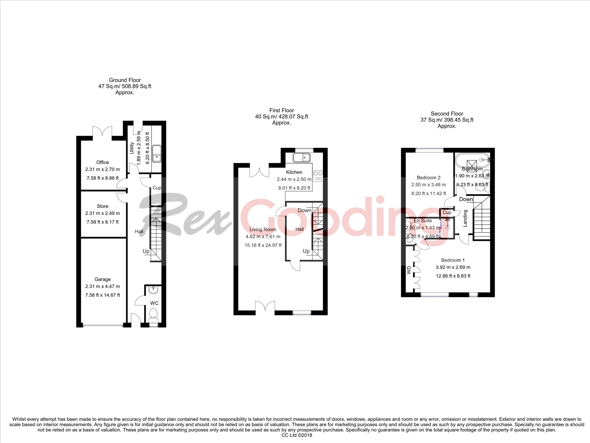 3 bed house for sale in Denton Drive, West Bridgford - Property Floorplan
