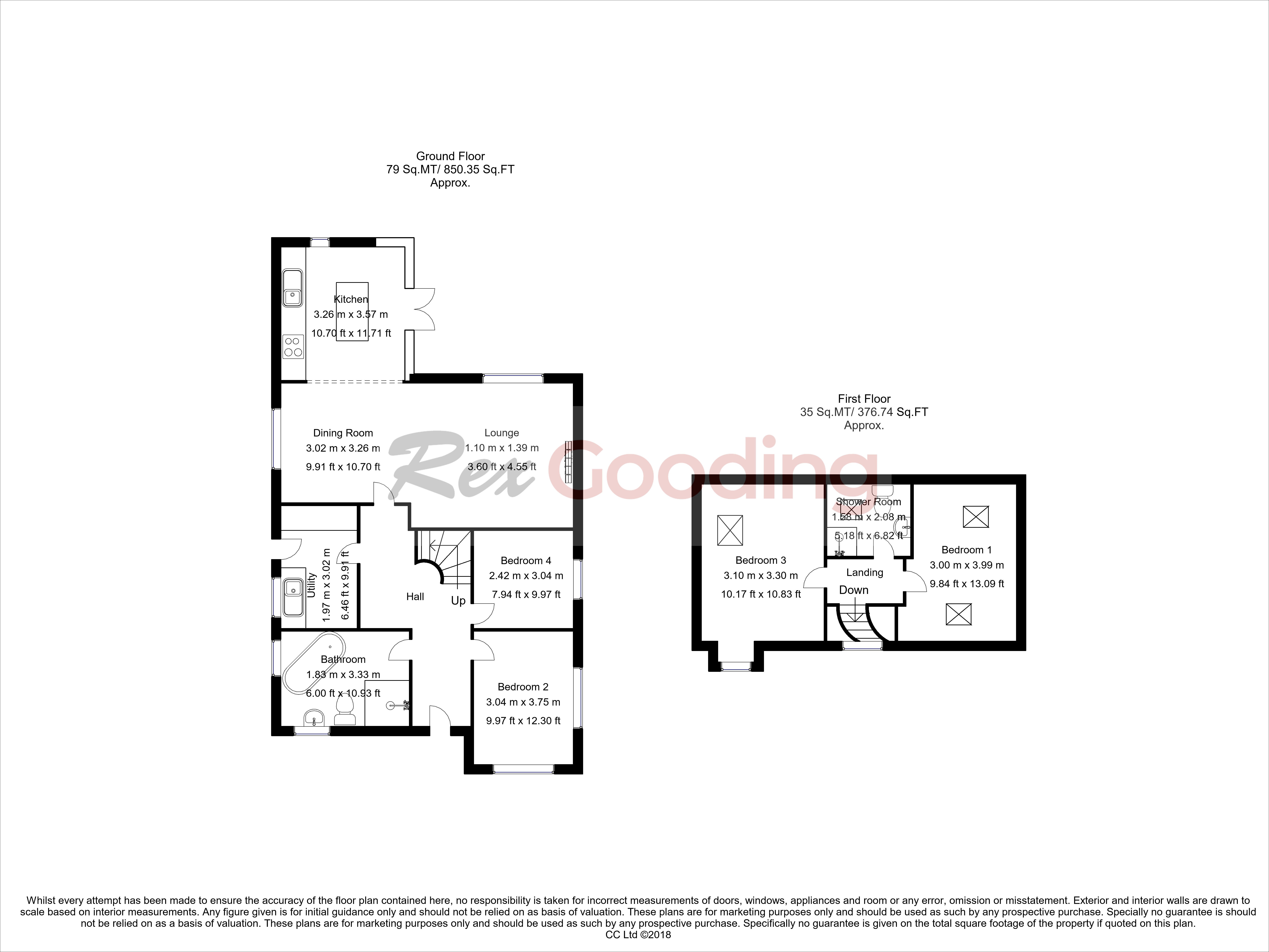4 bed bungalow for sale in Banks Crescent, Bingham - Property Floorplan