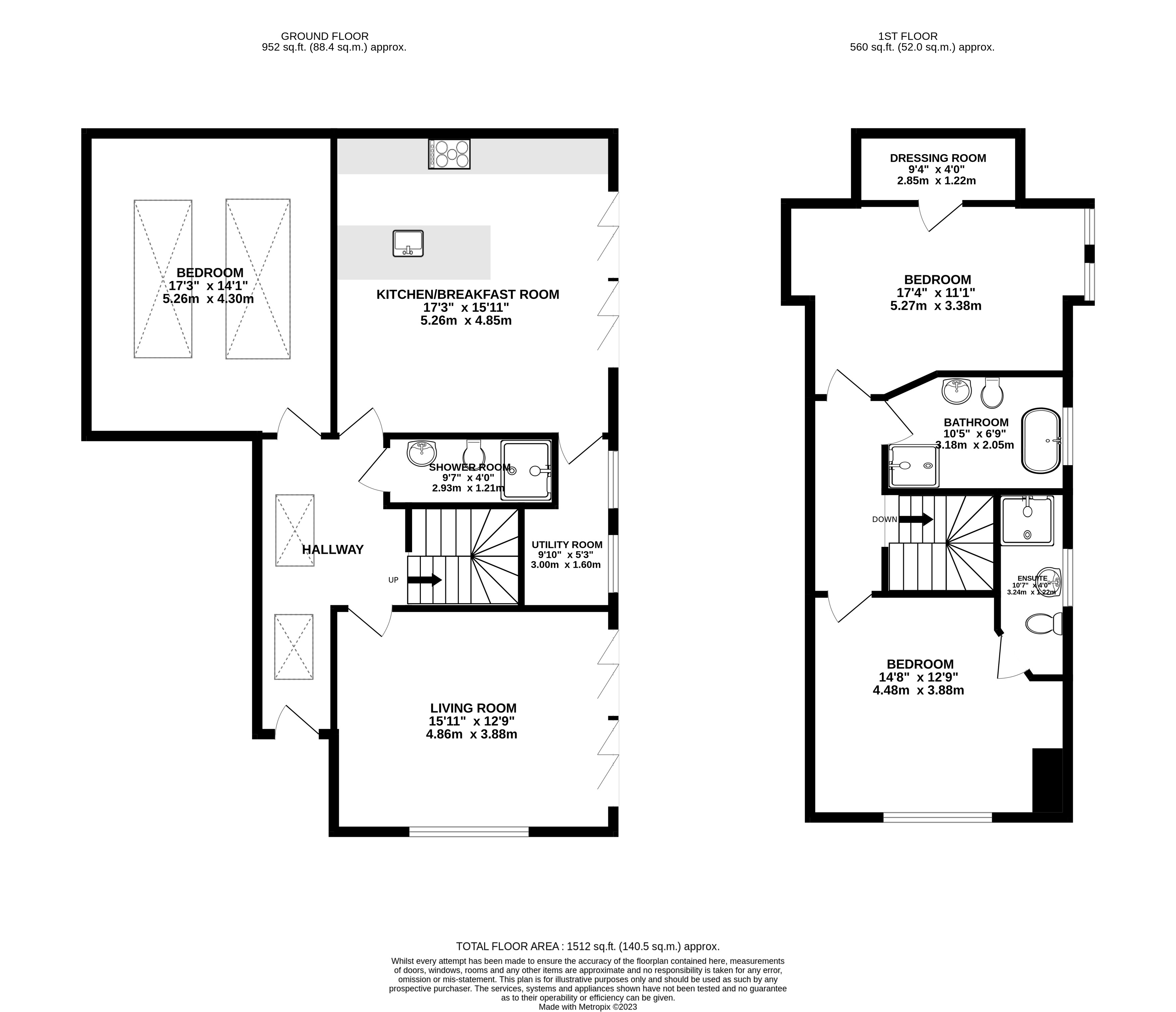 3 bed house for sale in Blackbird Crescent, Edwalton - Property Floorplan