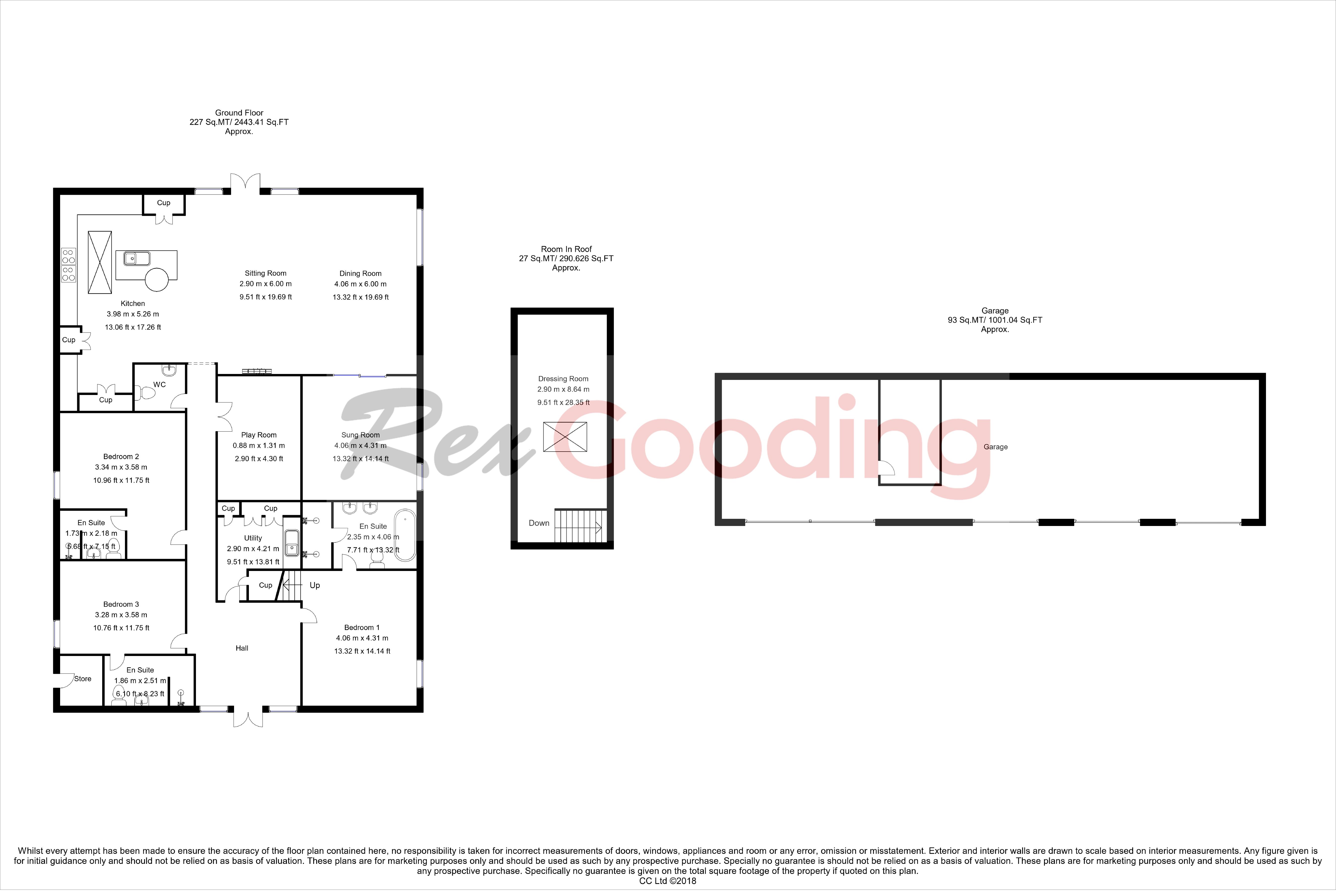 4 bed house for sale in Car Lane, Car Colston - Property Floorplan
