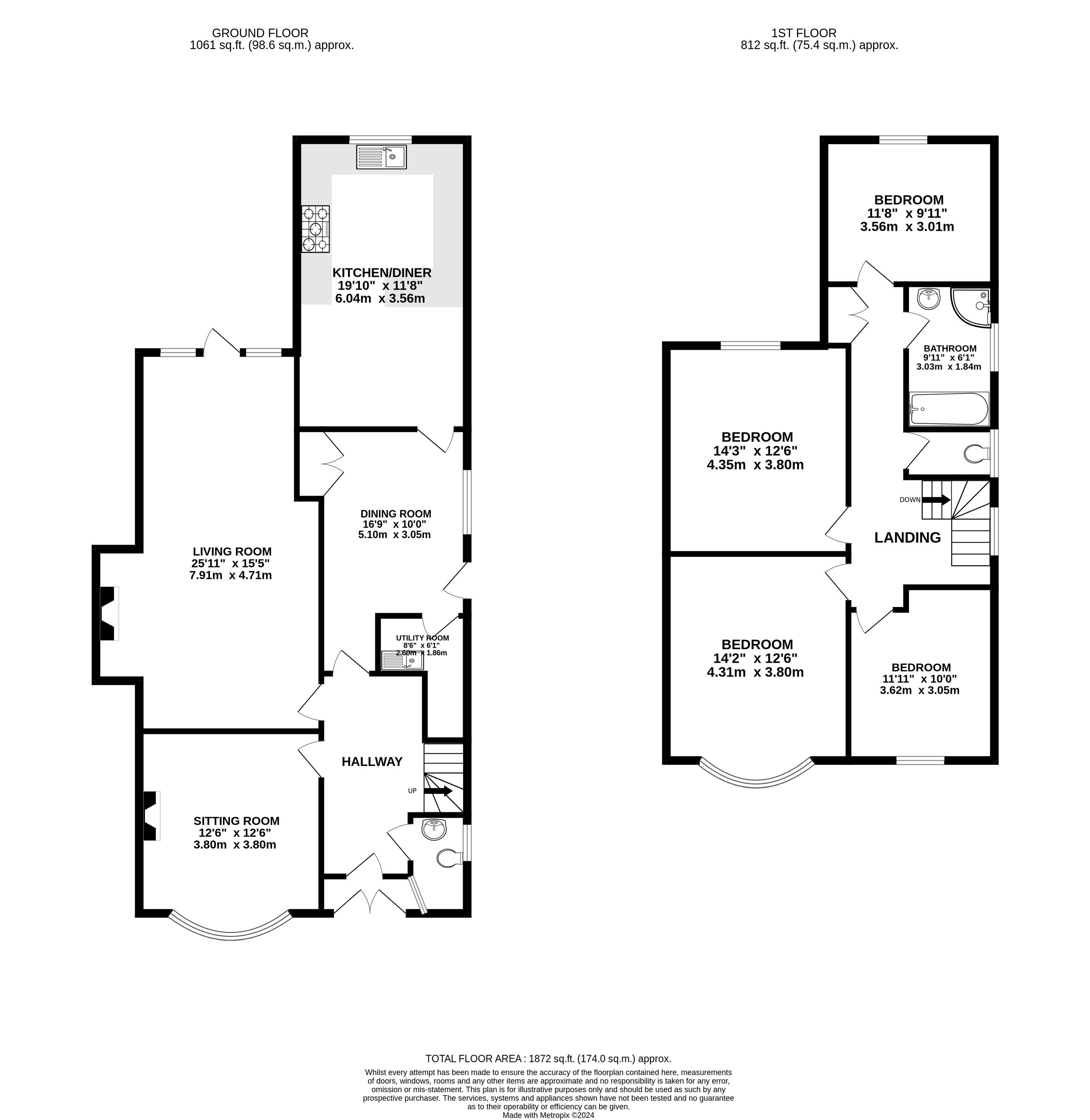 4 bed house for sale in St. Helens Road, West Bridgford - Property Floorplan