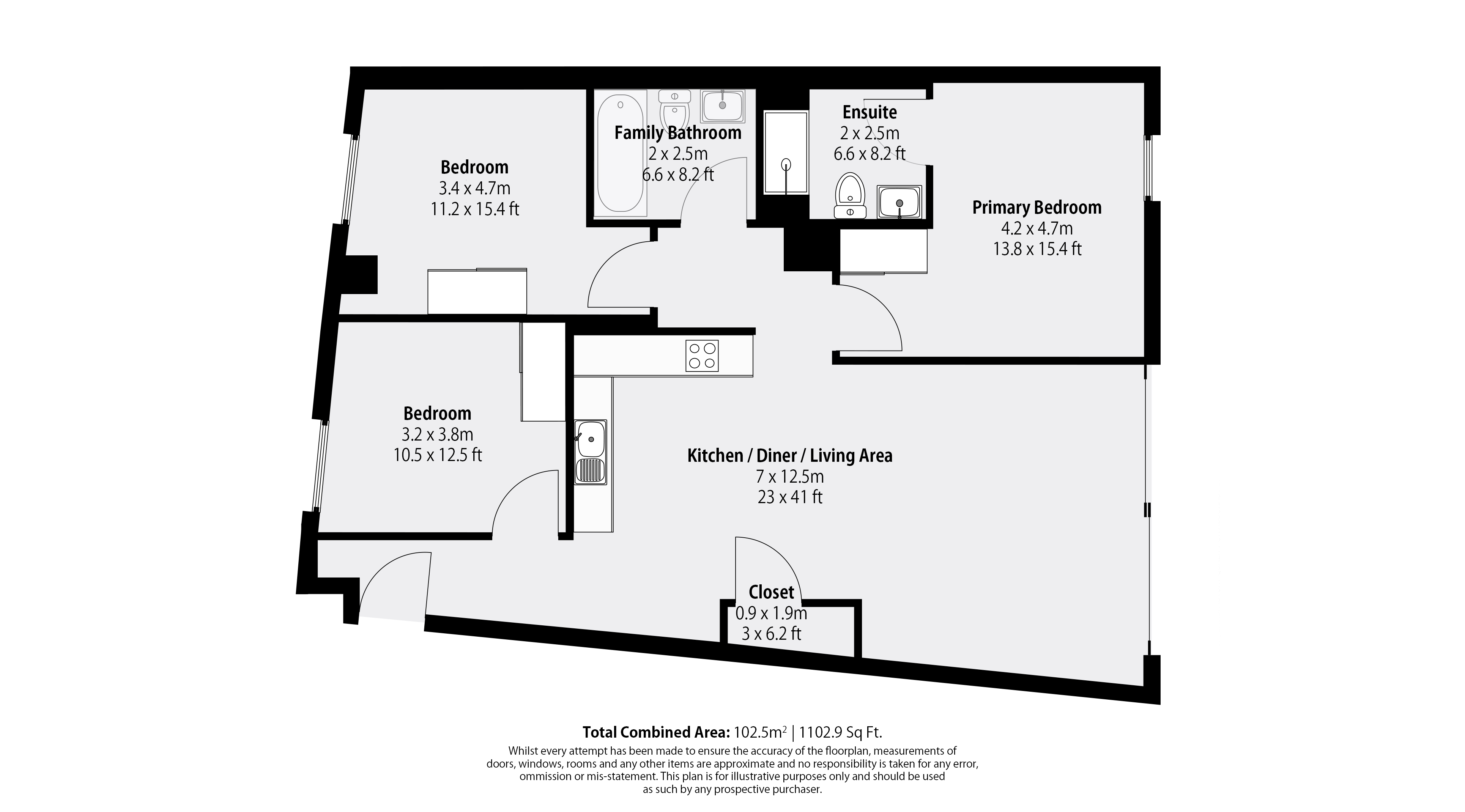 3 bed apartment for sale in Pavilion Road, West Bridgford - Property Floorplan