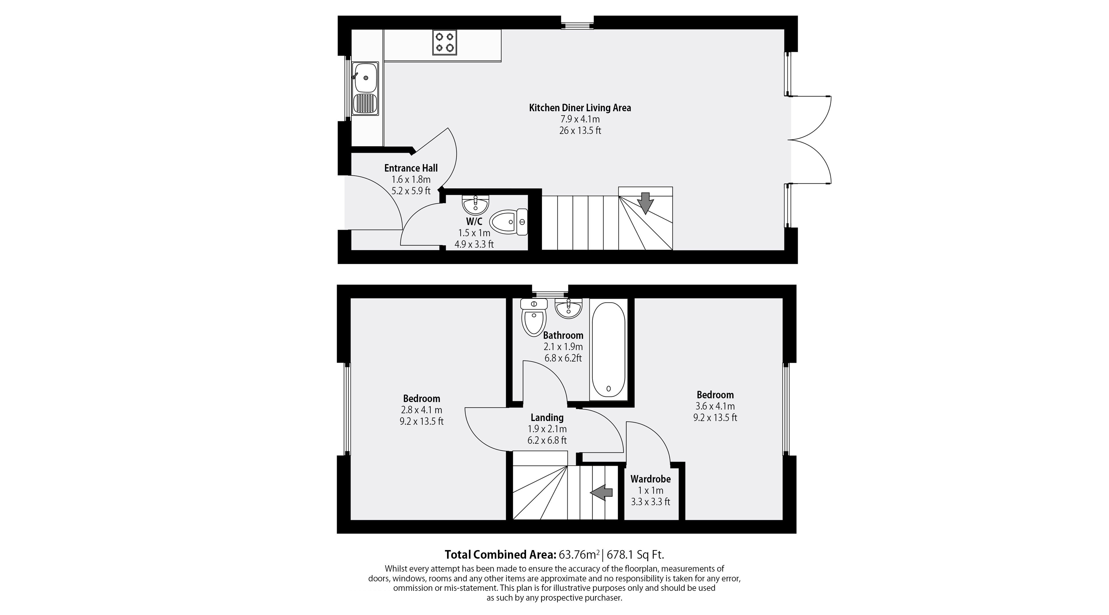 2 bed house for sale in Violet Gardens, Edwalton - Property Floorplan